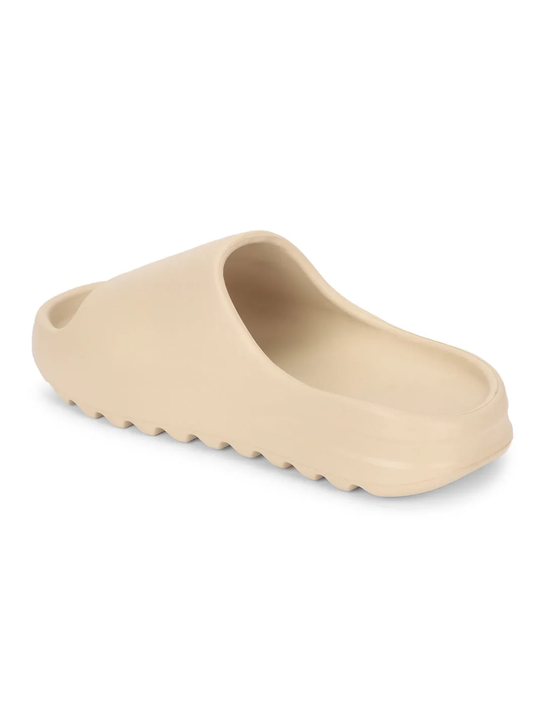 Bone PU Schlupfer mit offener Spitze (TC-RS3091-BON)
