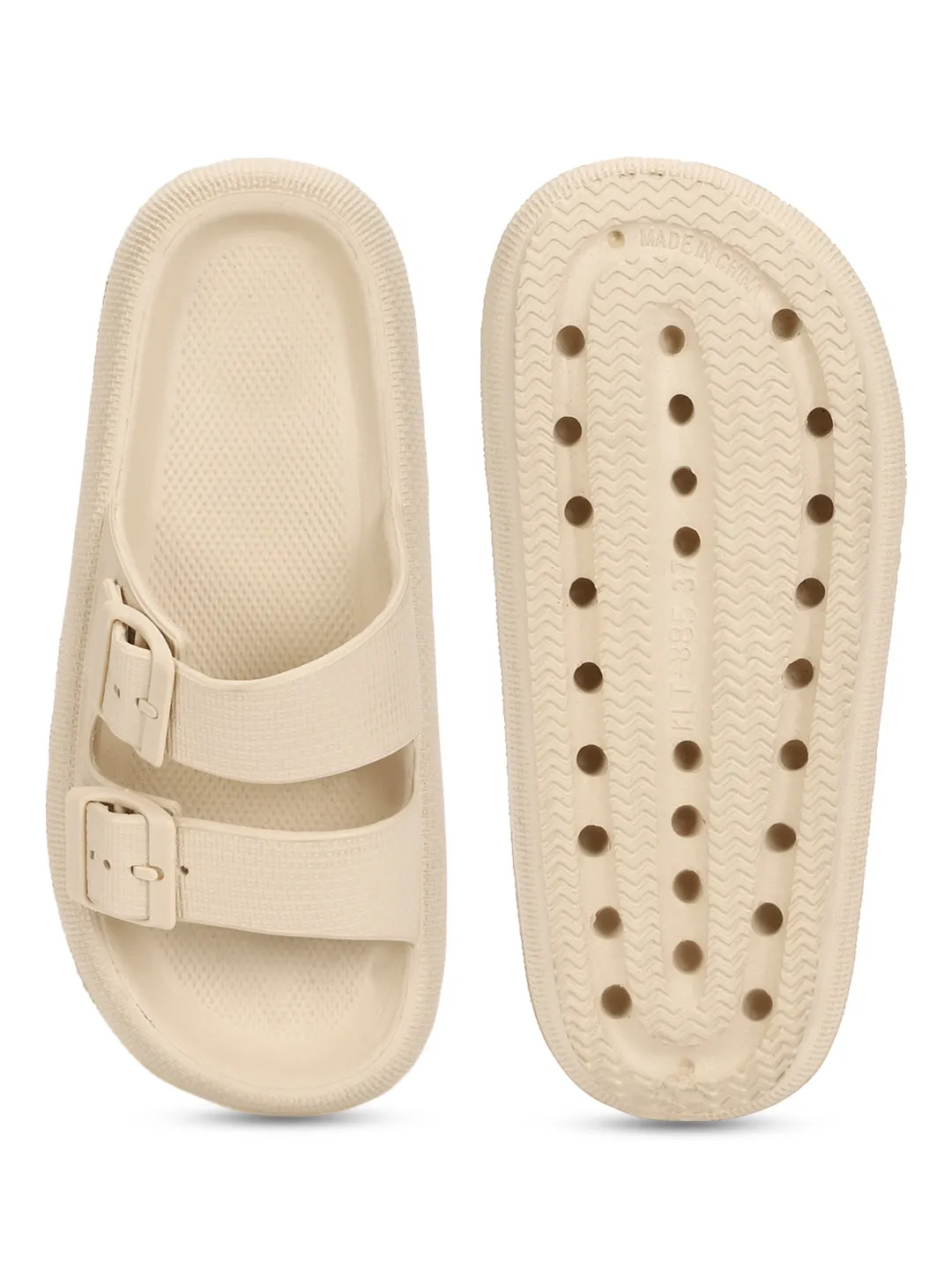 Bone PU Schlupf-Slipper (TC-RS3255-BON)