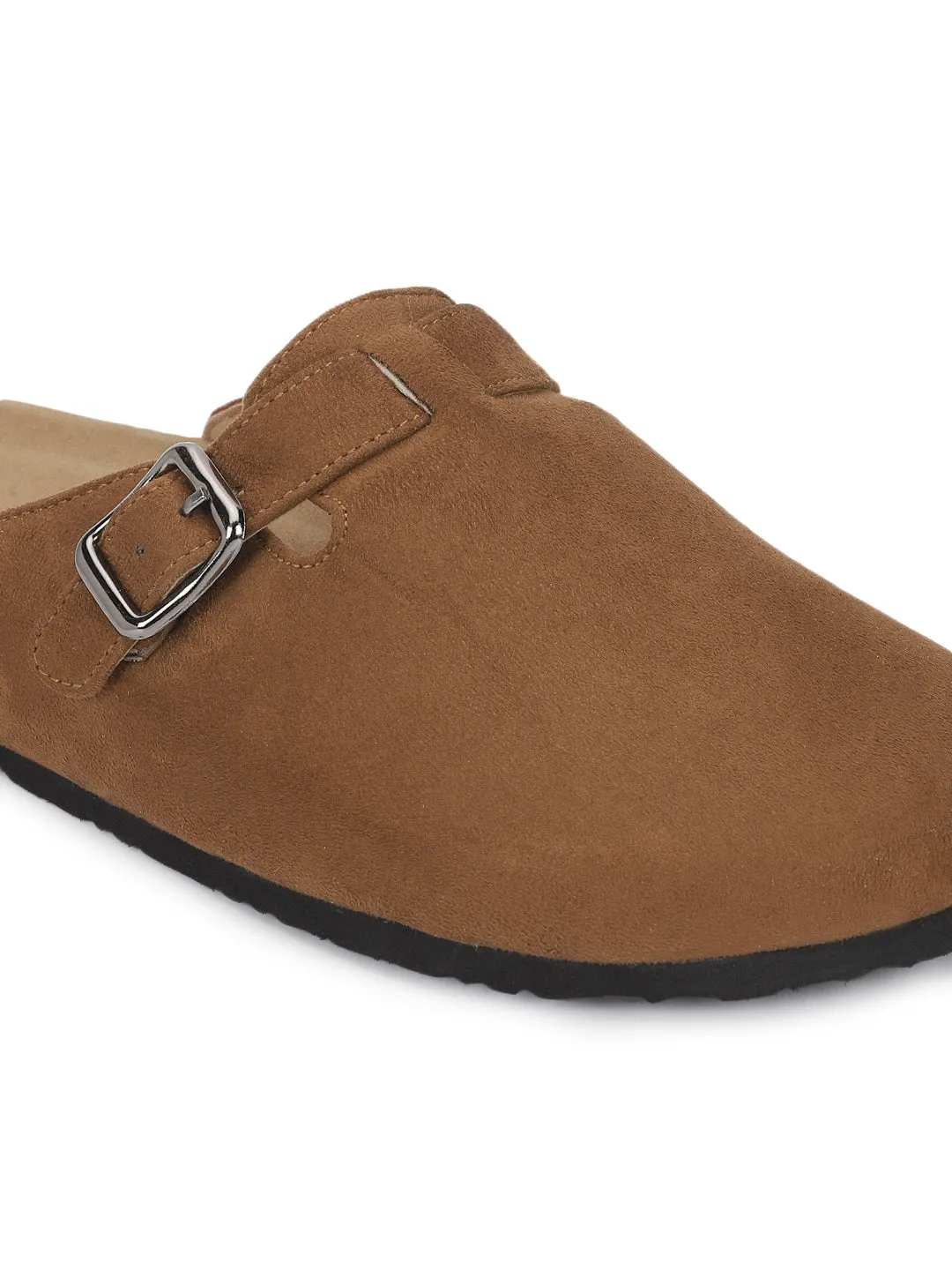 Braune Wildleder Kork-Latex Weichbett Flats (TC-100506-BRO)