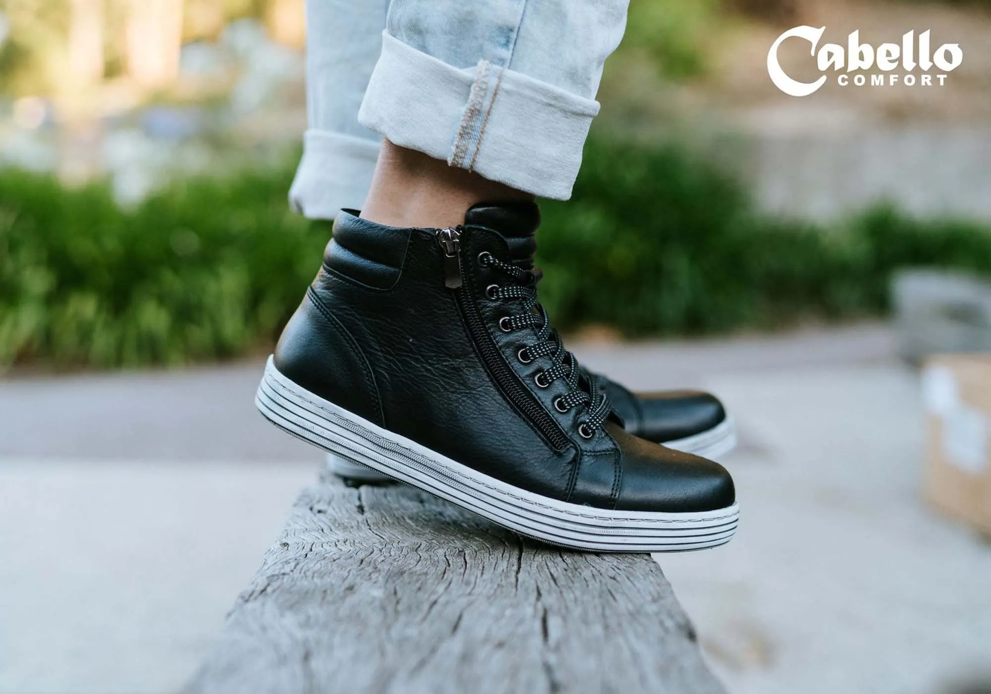 Cabello Comfort Urban Damen Bequeme Leder Stiefeletten Europäische Stiefeletten Cabello Comfort Schuhe