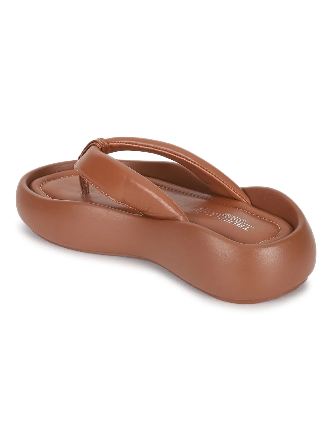 Camel PU T-Band Stilvolle Flats (TC-RS3582-CML)