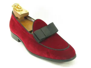 Carrucci KS525-102V Samt Prom Loafer - Rot