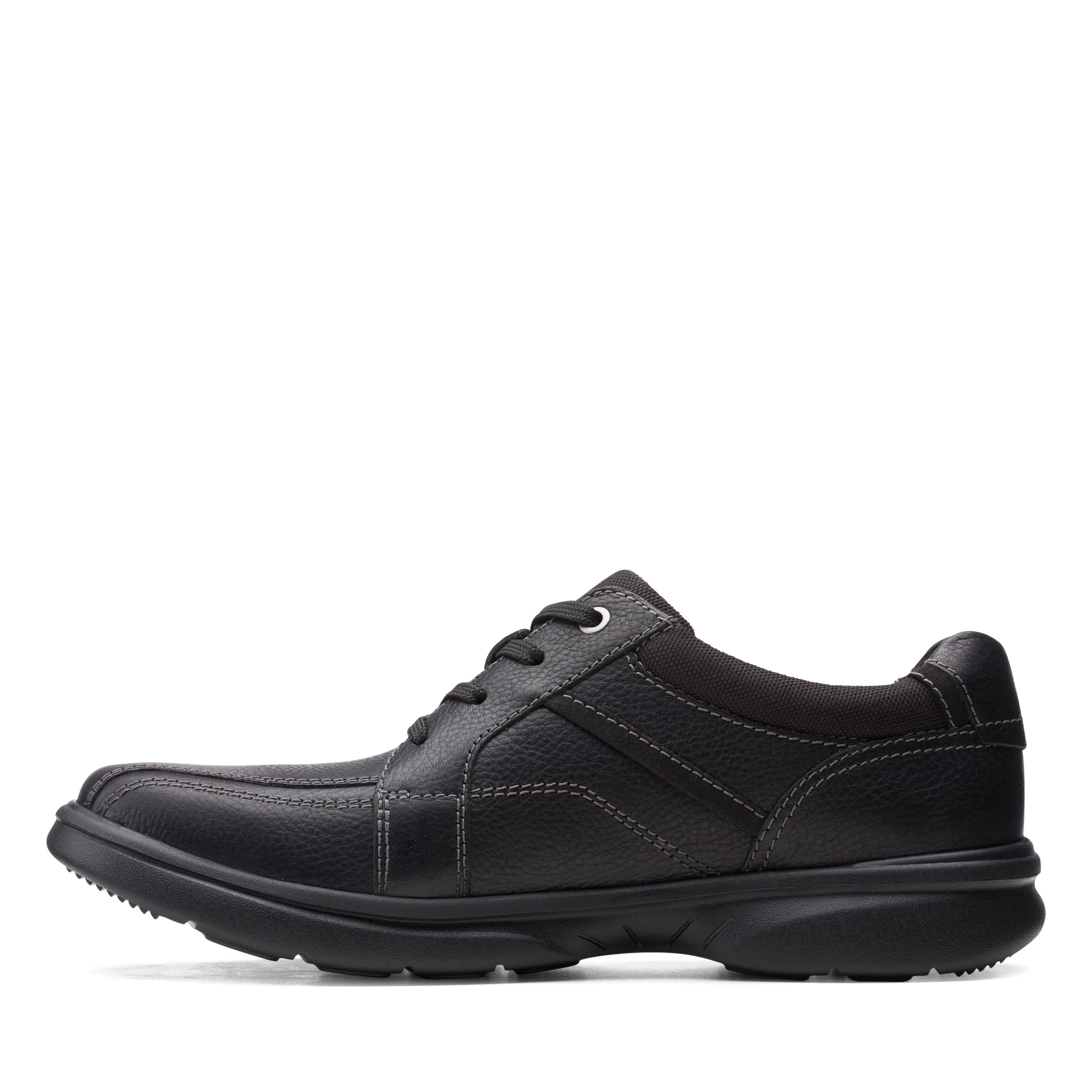 Clarks Bradley Walk in schwarzem Leder