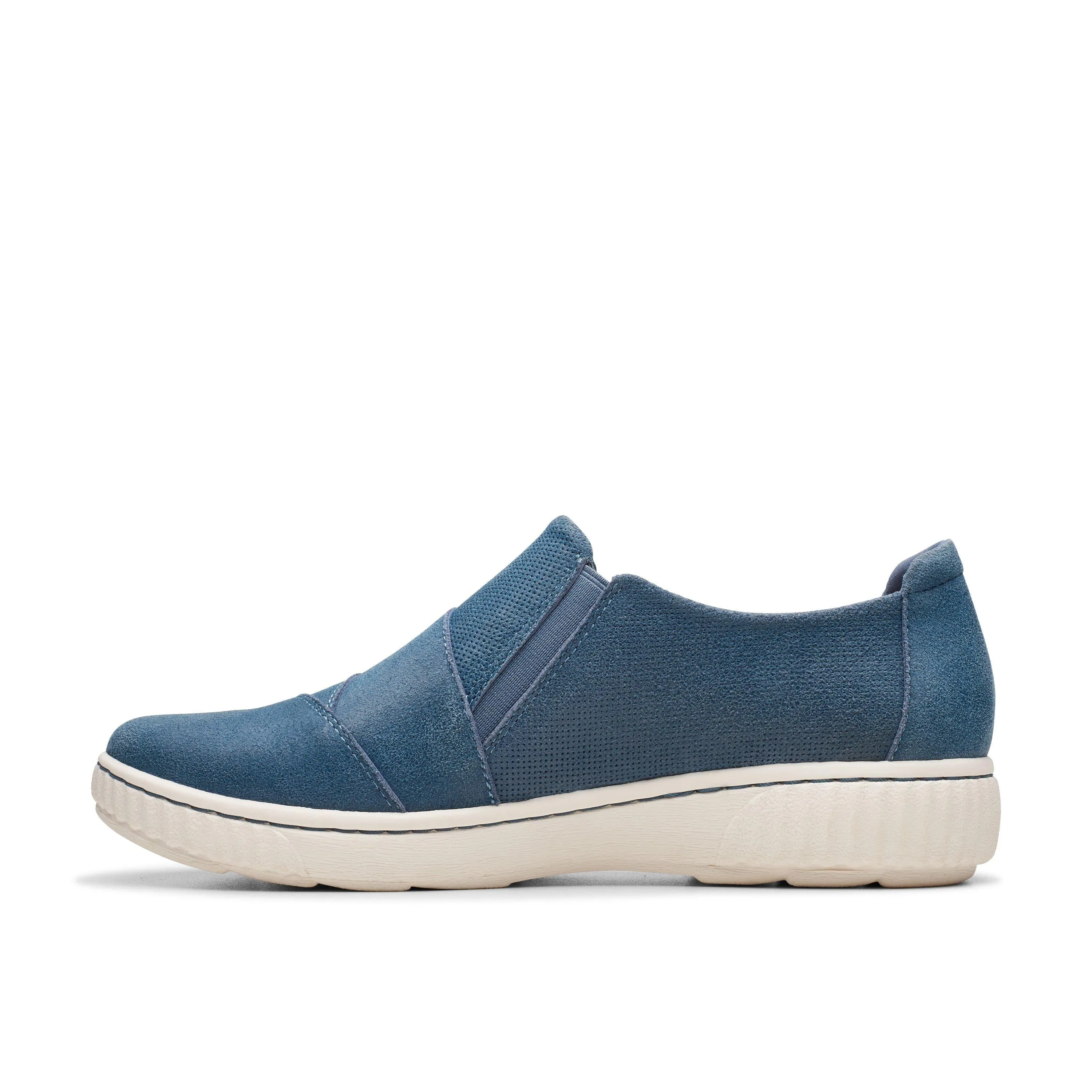 Clarks Caroline Grace in Blauem Wildleder