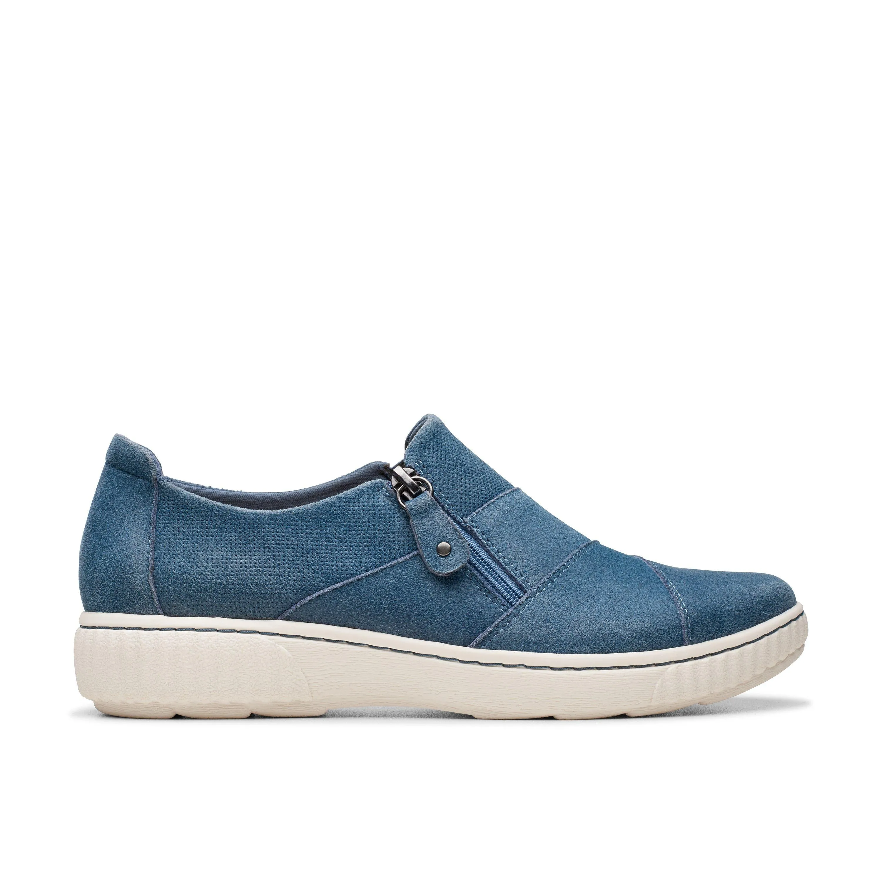 Clarks Caroline Grace in Blauem Wildleder