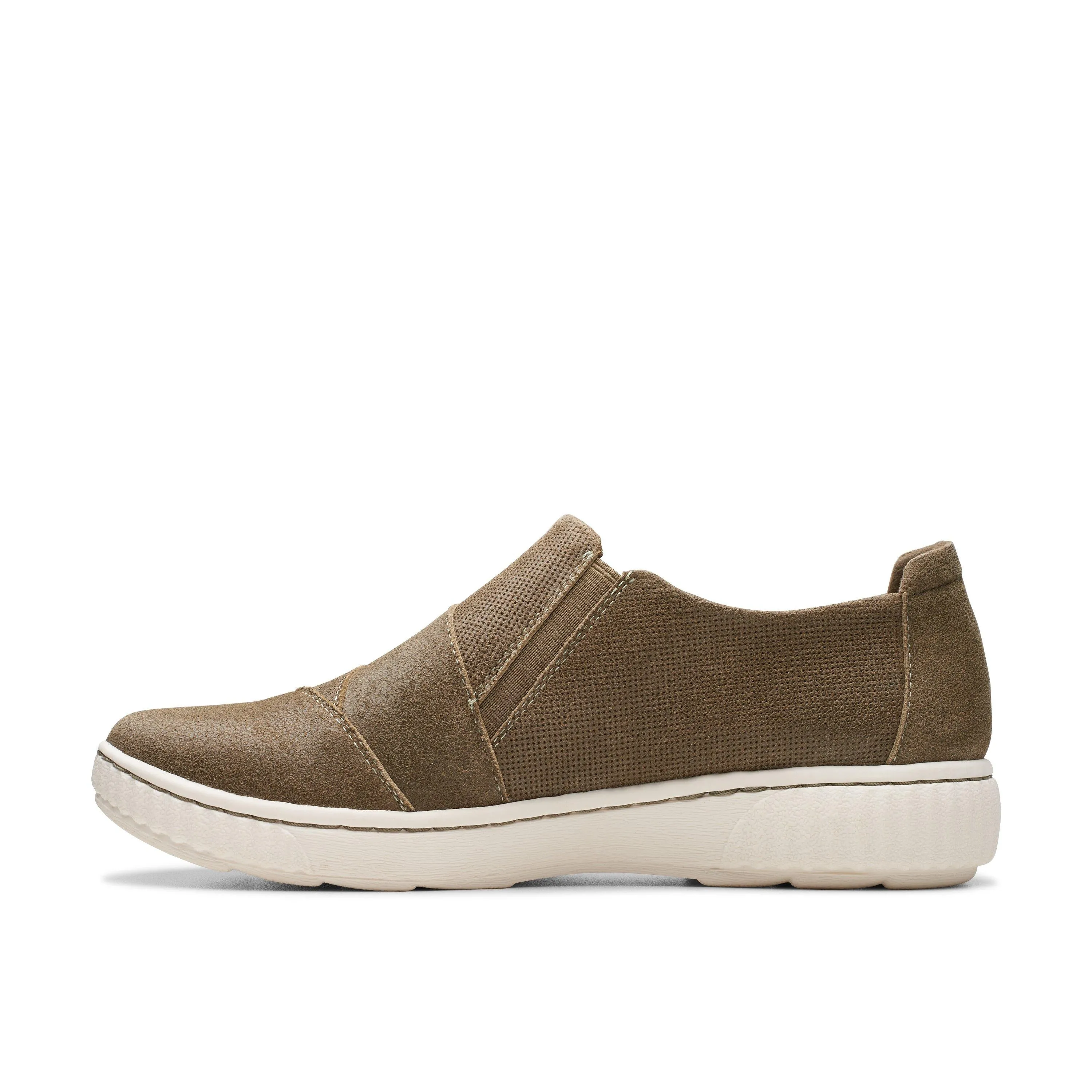 Clarks Caroline Grace in Grünem Wildleder