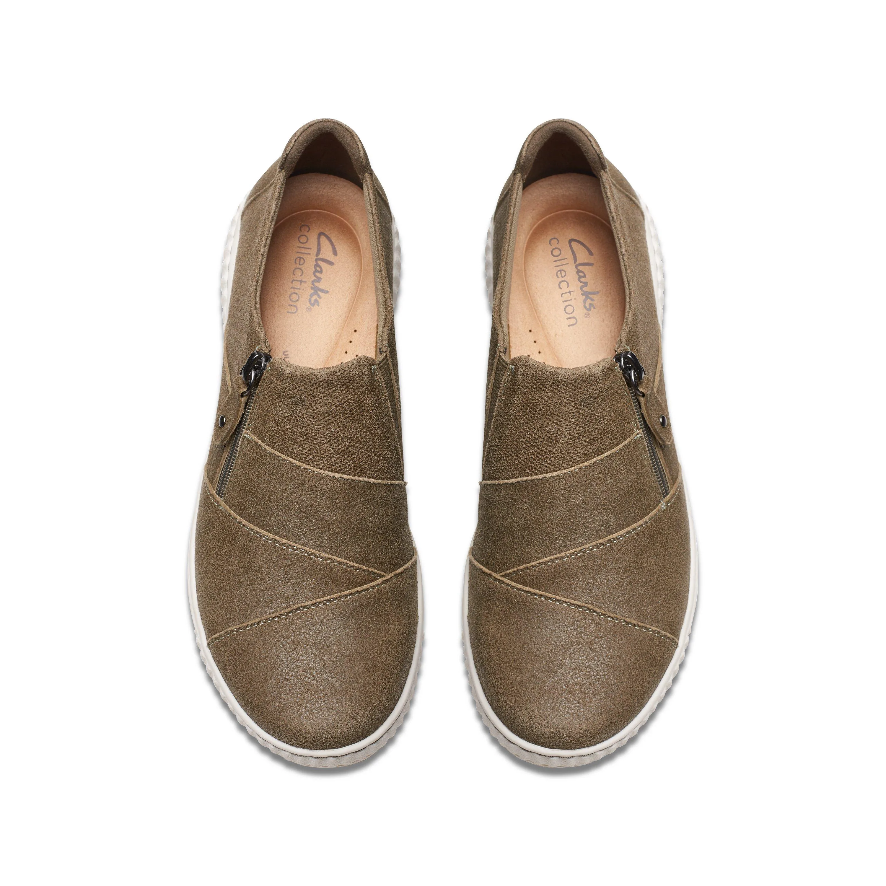 Clarks Caroline Grace in Grünem Wildleder