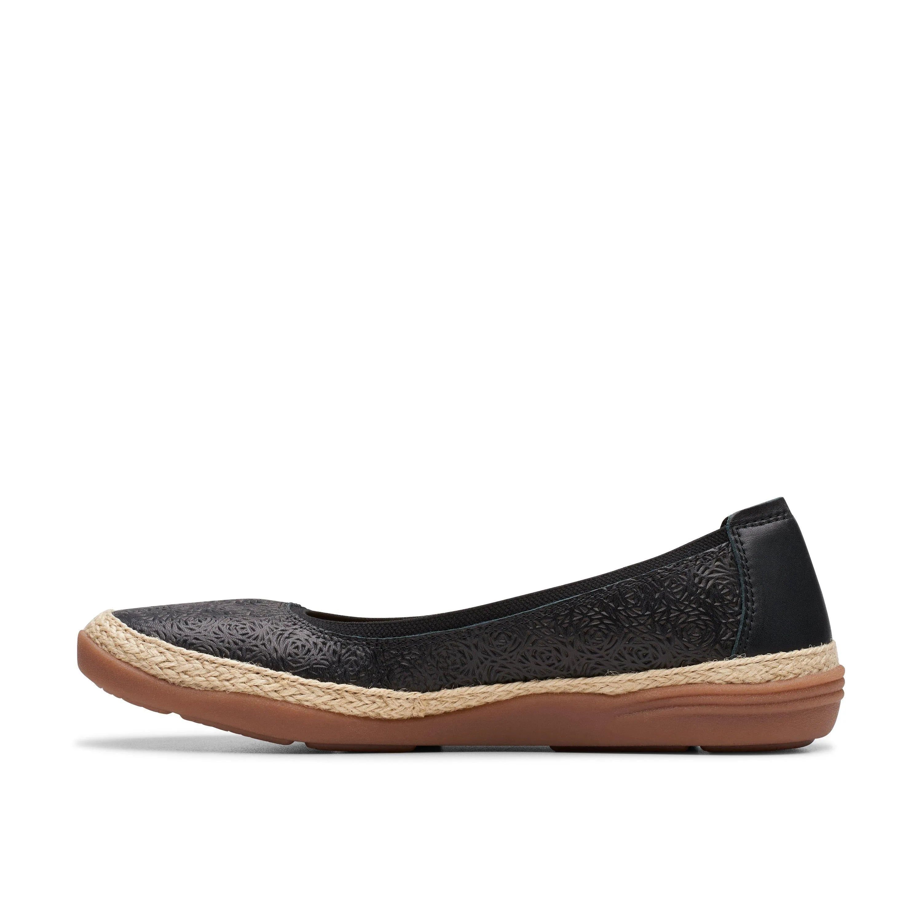 Clarks Elaina Rae in schwarzem Leder