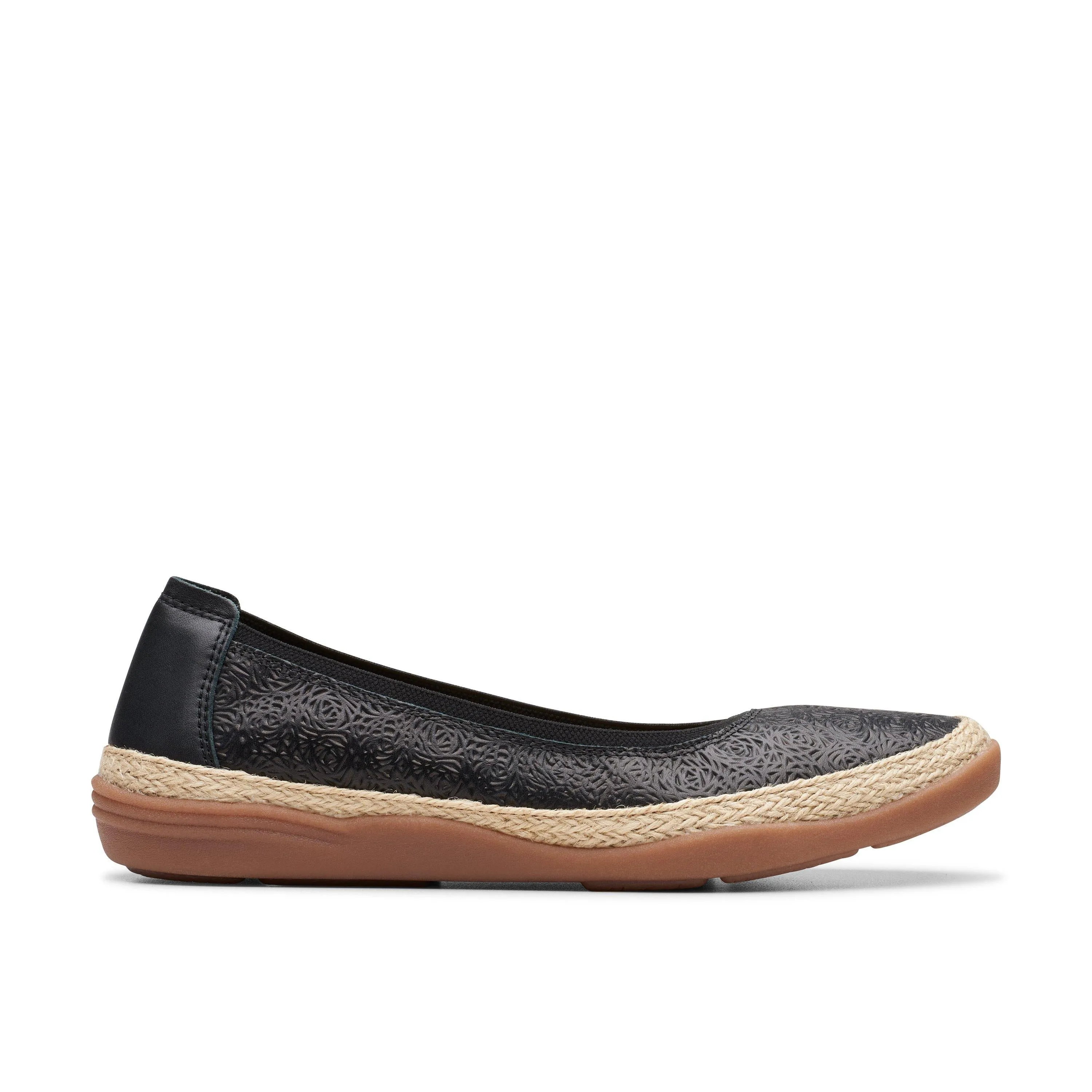 Clarks Elaina Rae in schwarzem Leder