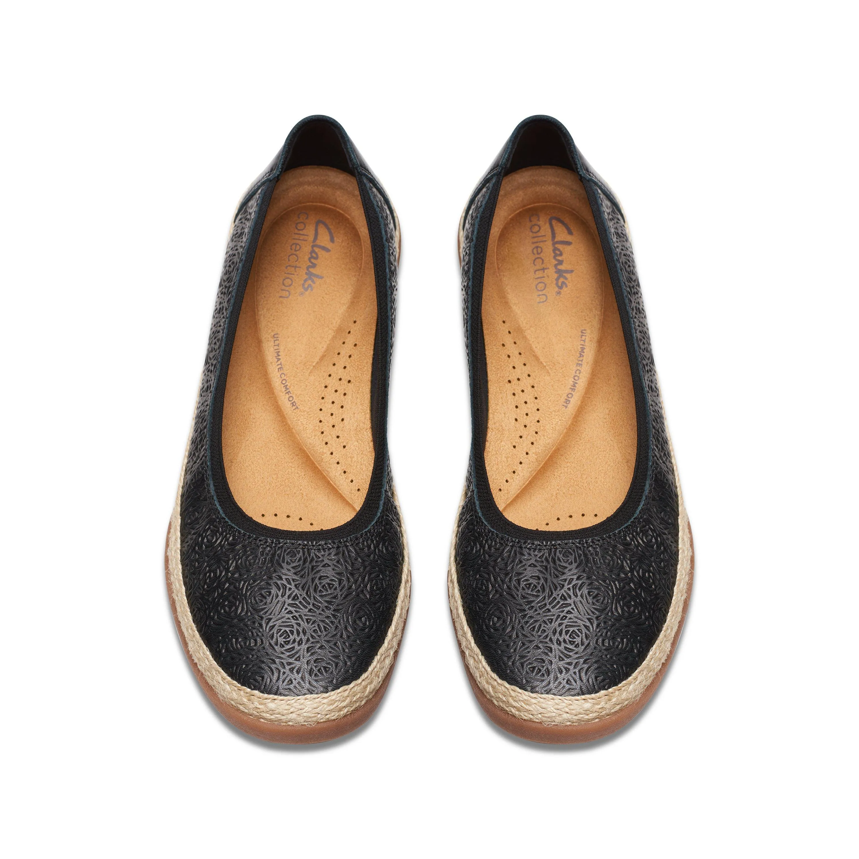 Clarks Elaina Rae in schwarzem Leder