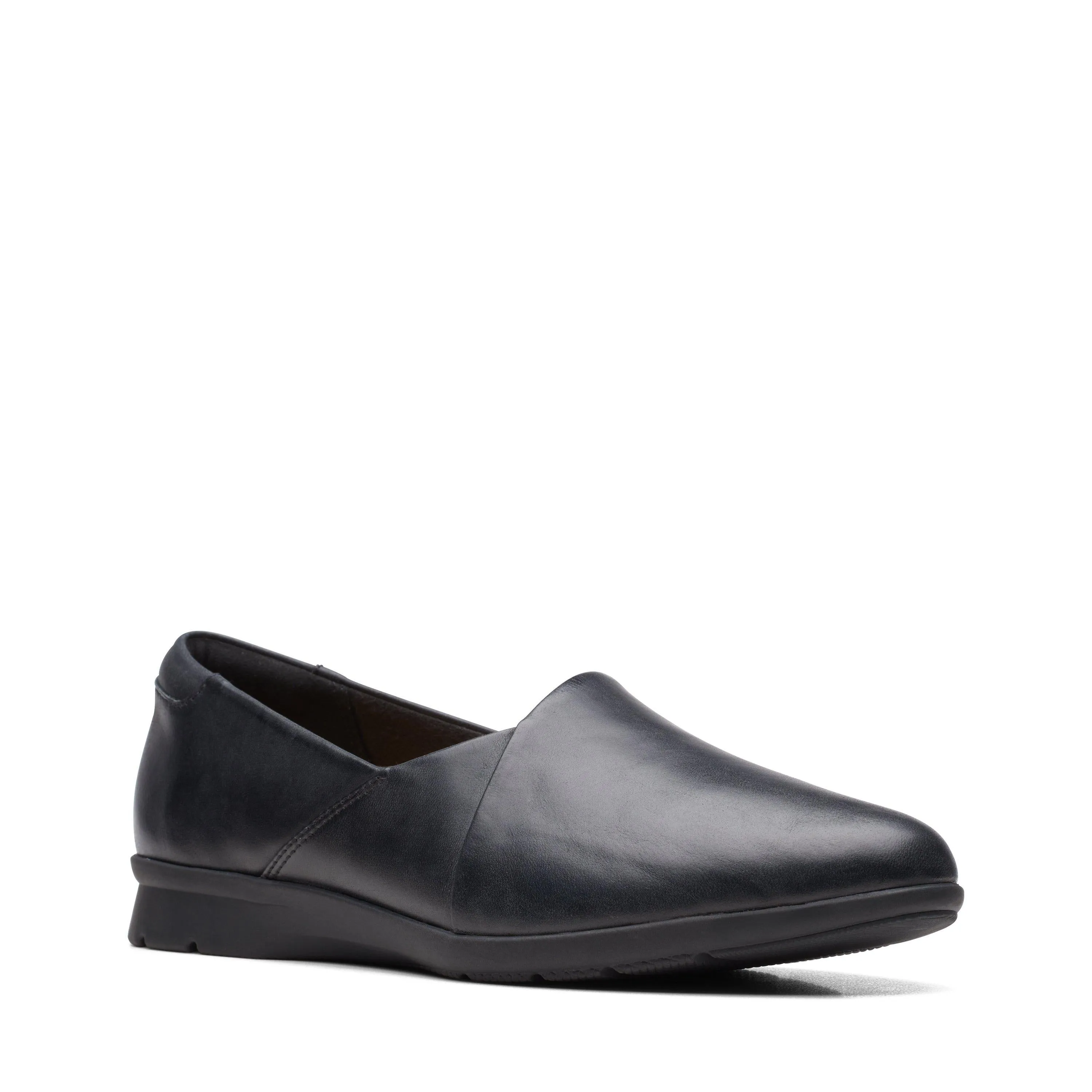 Clarks Jenette Grace in schwarzem Leder