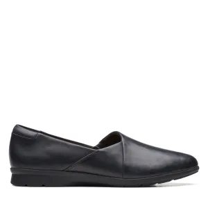 Clarks Jenette Grace in schwarzem Leder