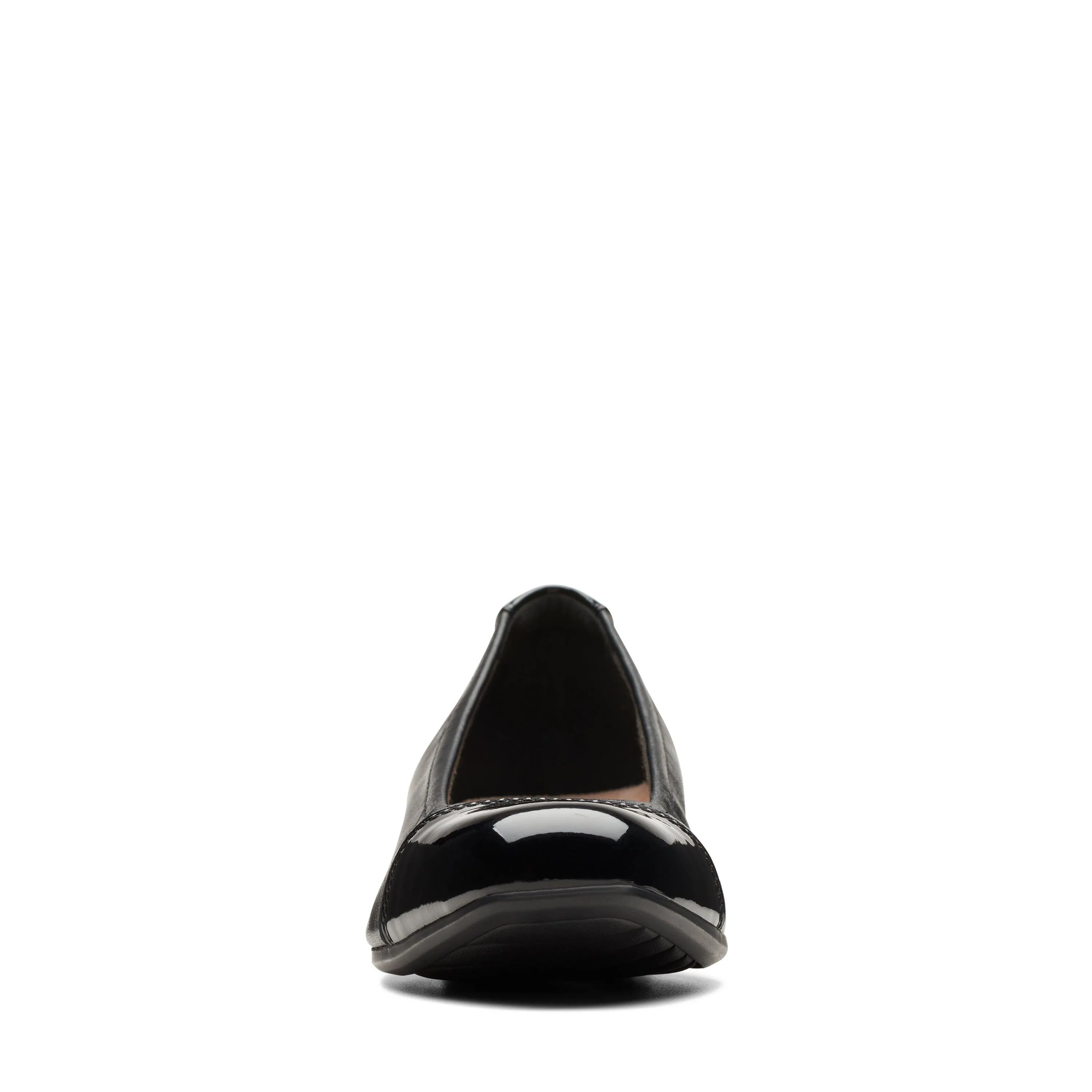 Clarks Juliet Step in schwarzem Leder