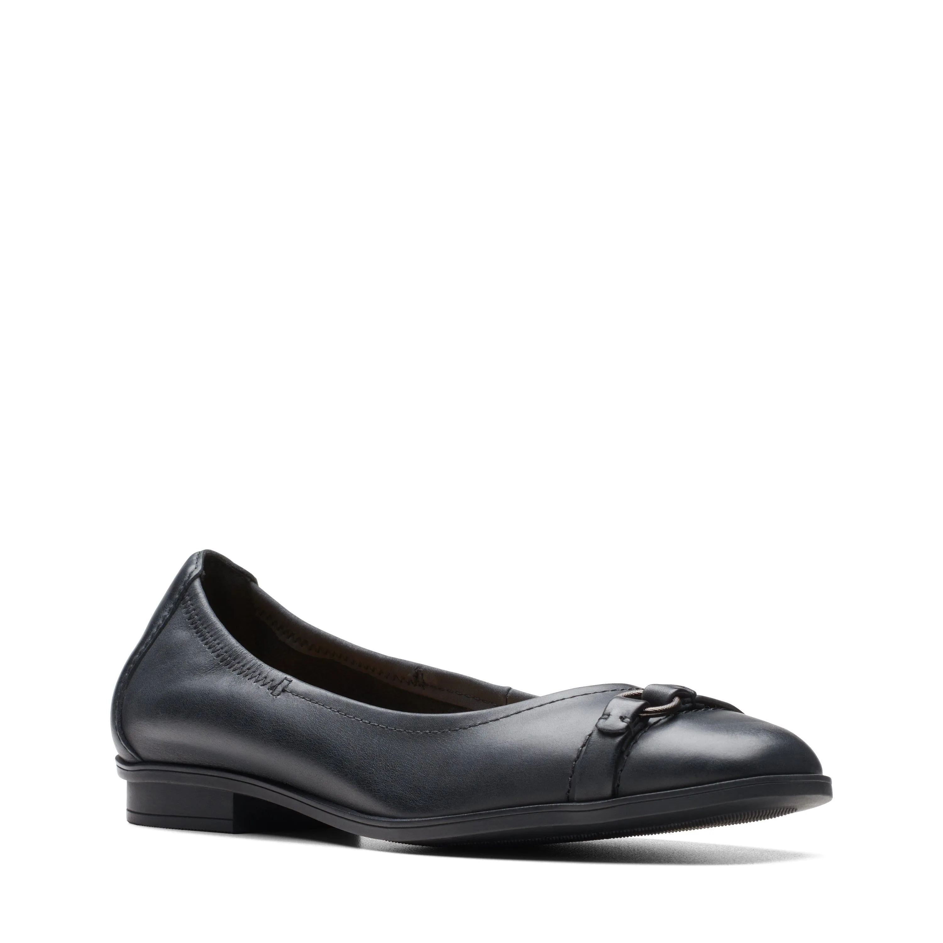 Clarks Lyrical Sky in schwarzem Leder