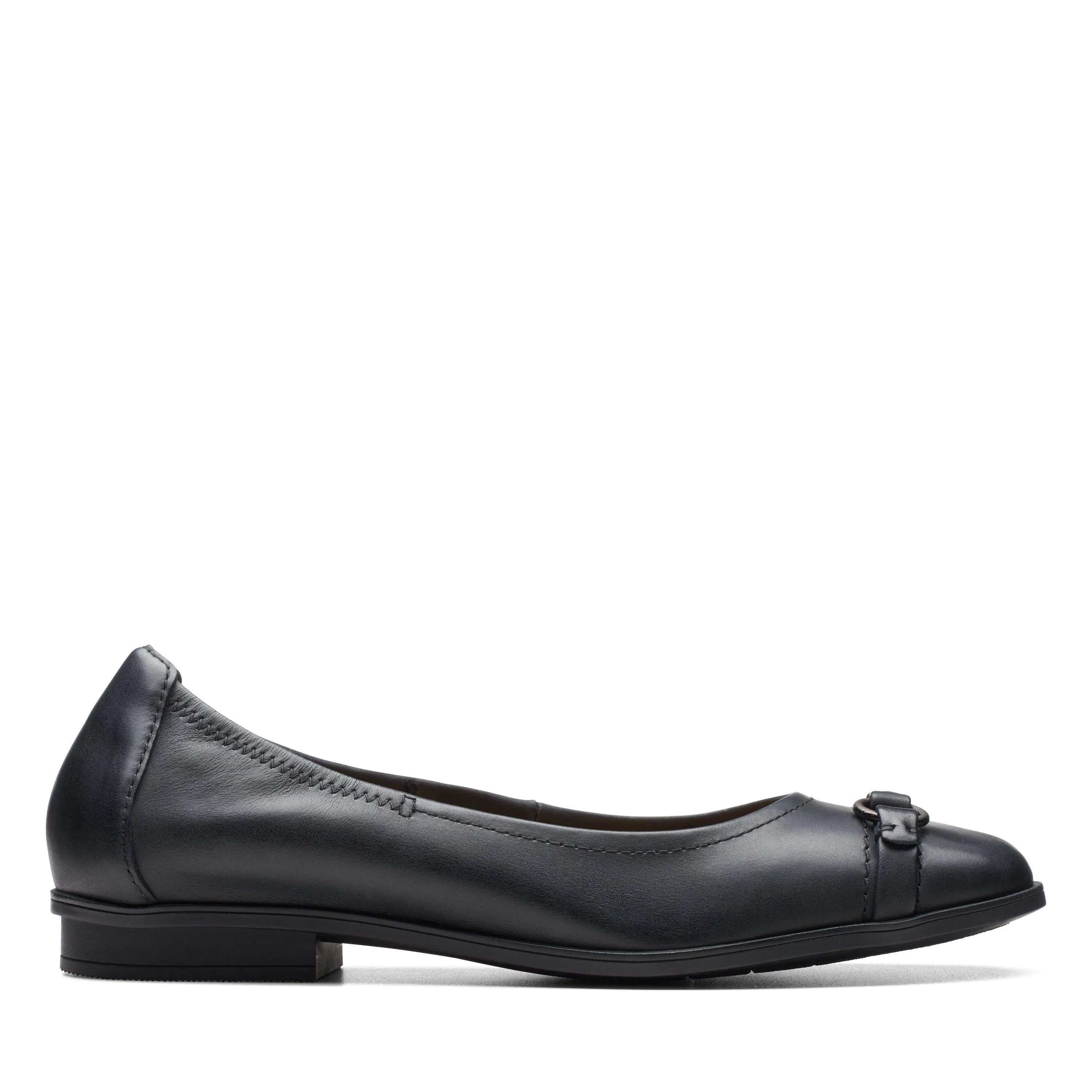 Clarks Lyrical Sky in schwarzem Leder