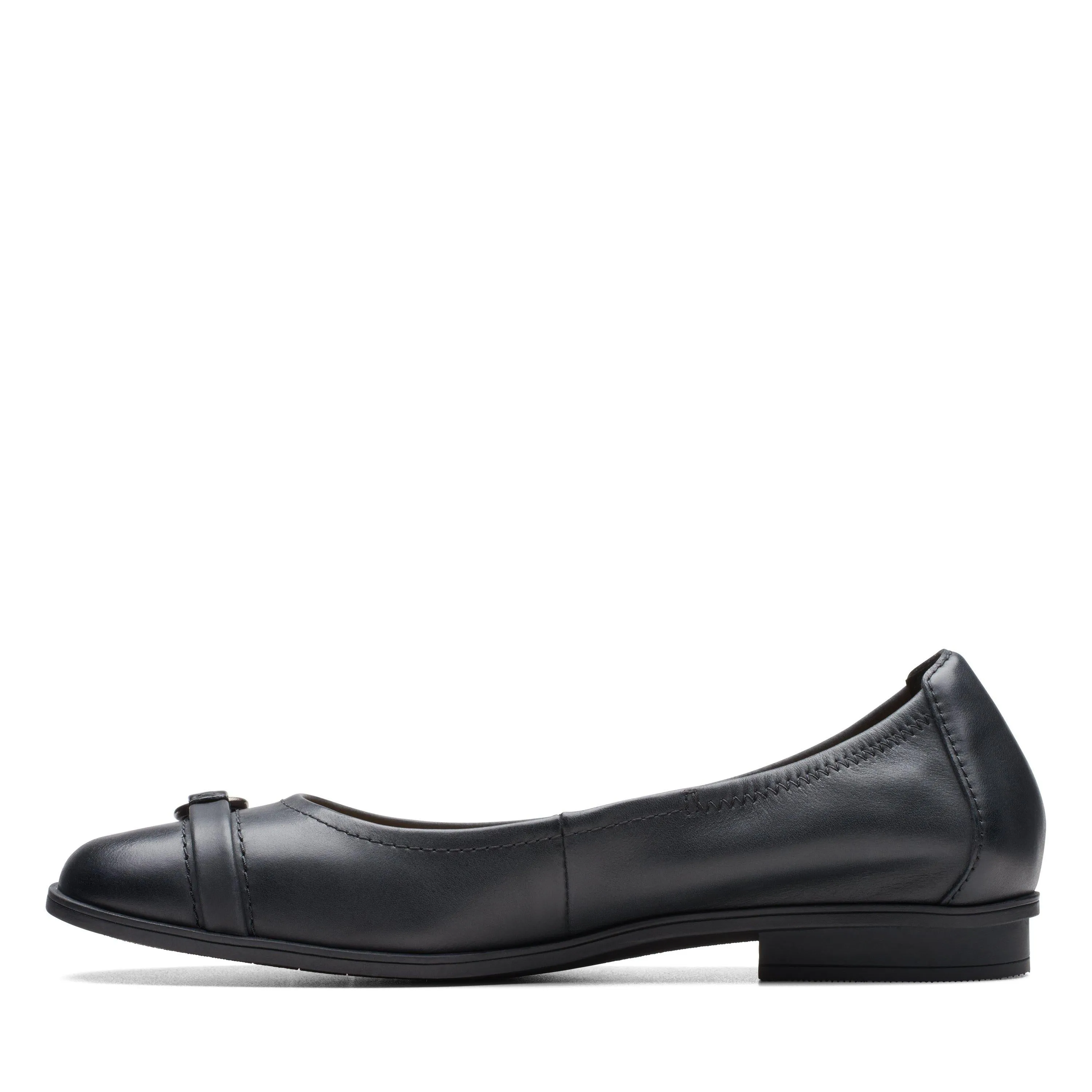 Clarks Lyrical Sky in schwarzem Leder