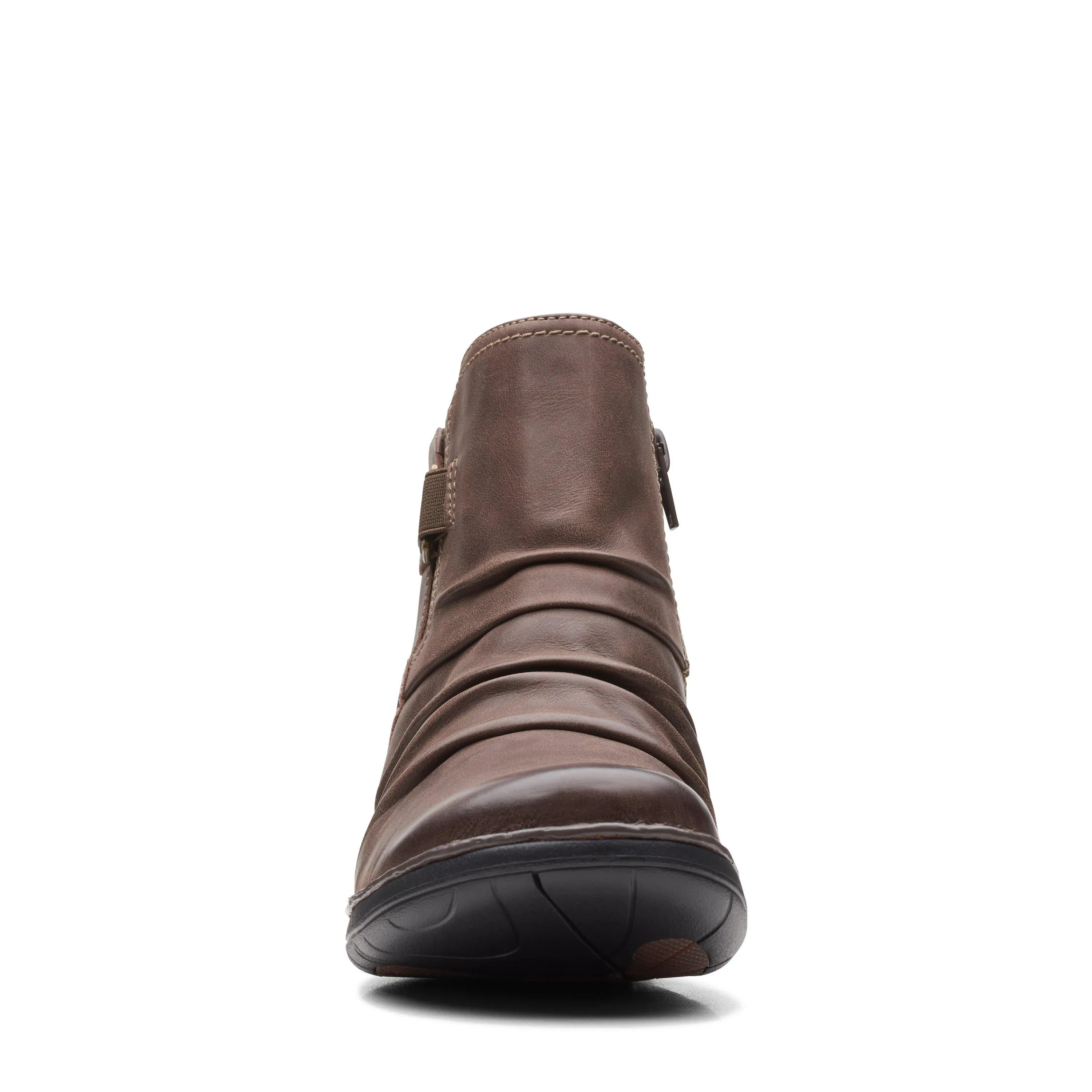 Clarks Un Loop Top in braunem Leder