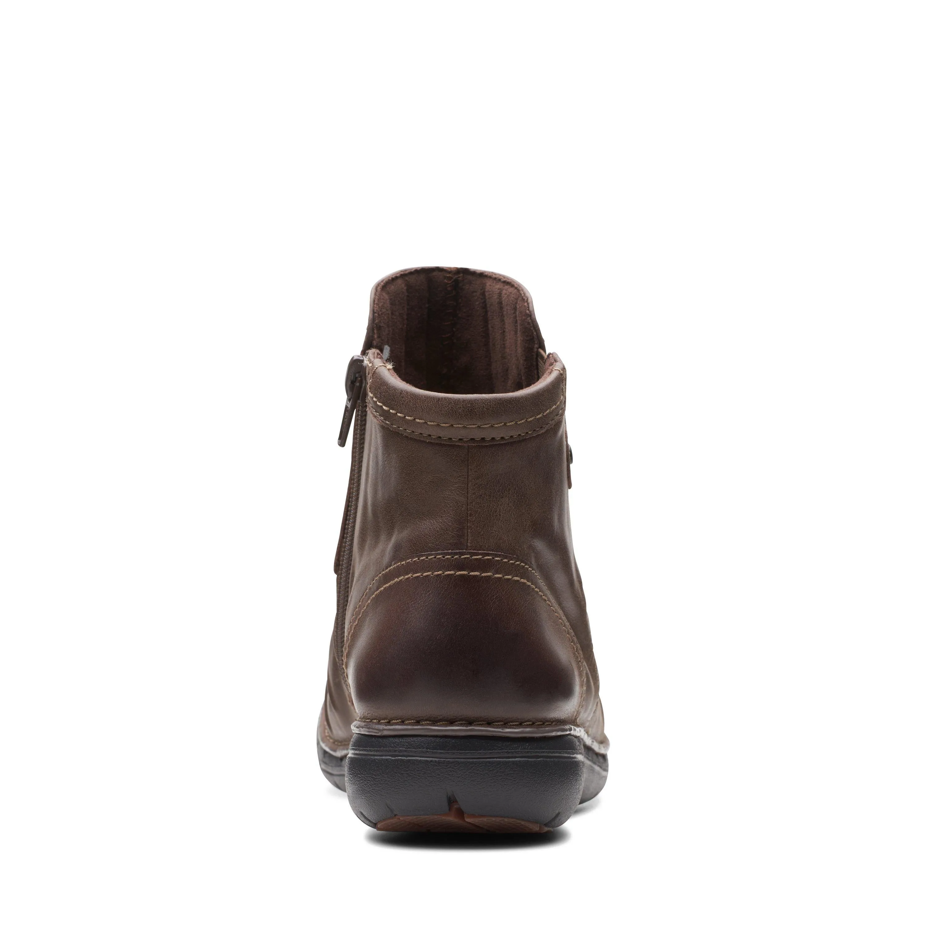 Clarks Un Loop Top in braunem Leder