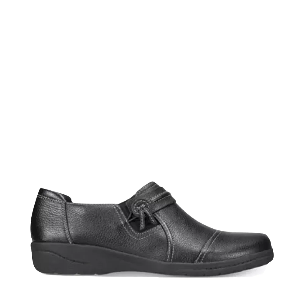 Clarks Damen Cheyn Madi Leder Slip-On in Schwarz
