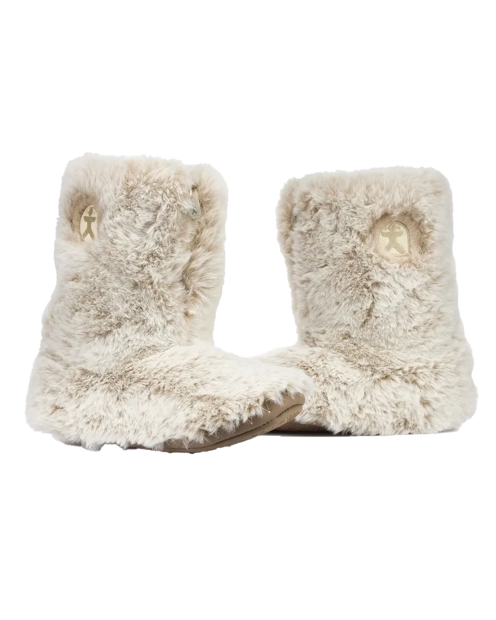 Cole Luxus-Fake-Fell-Pantoffelstiefel in Frettchen