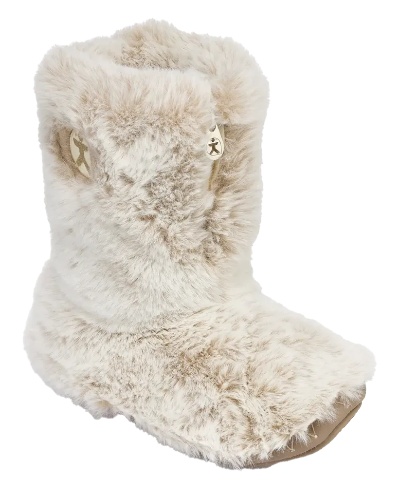 Cole Luxus-Fake-Fell-Pantoffelstiefel in Frettchen