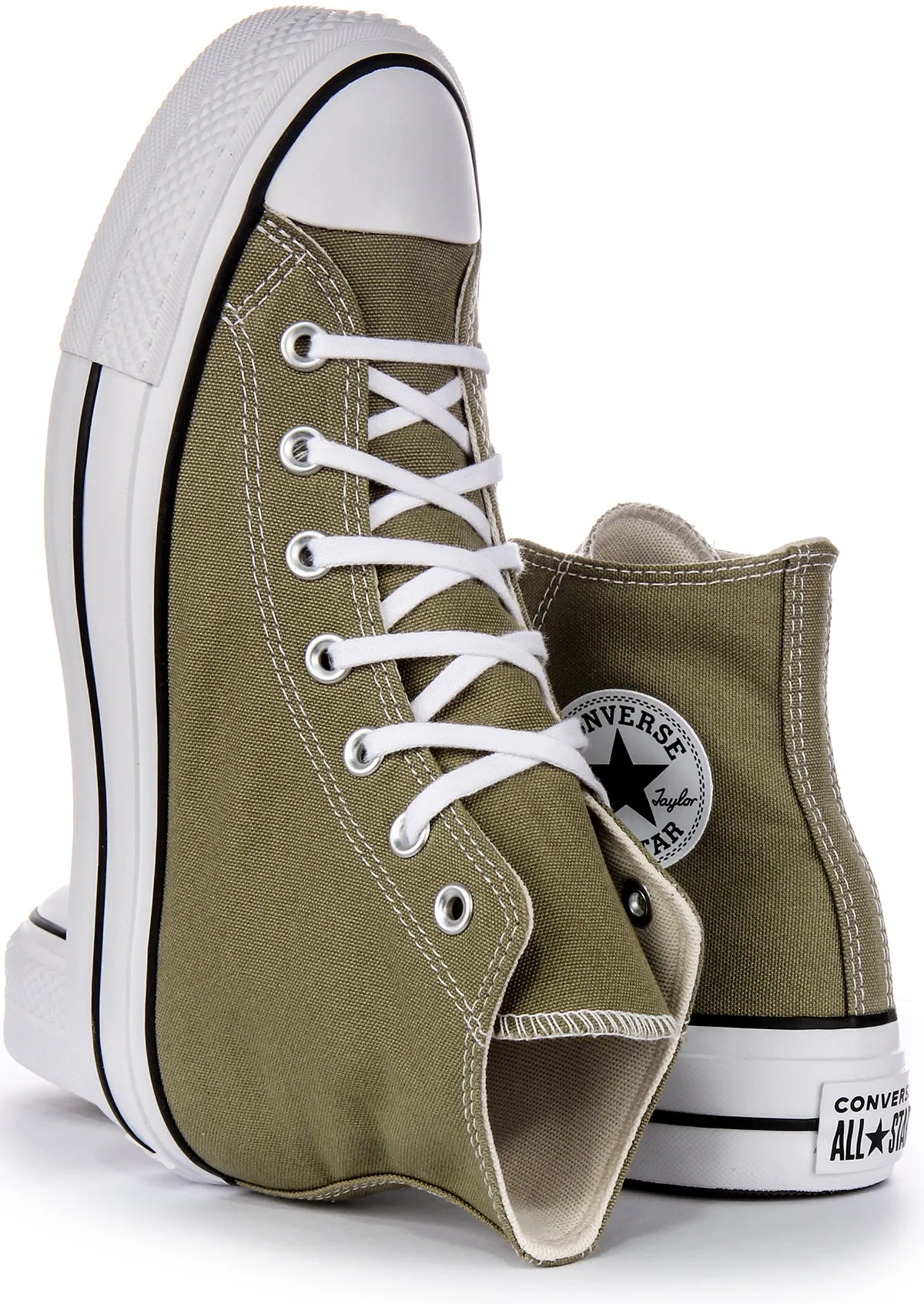 Converse Chuck Taylor All Star A07571C High Top Schuhe in Olivgrün Converse