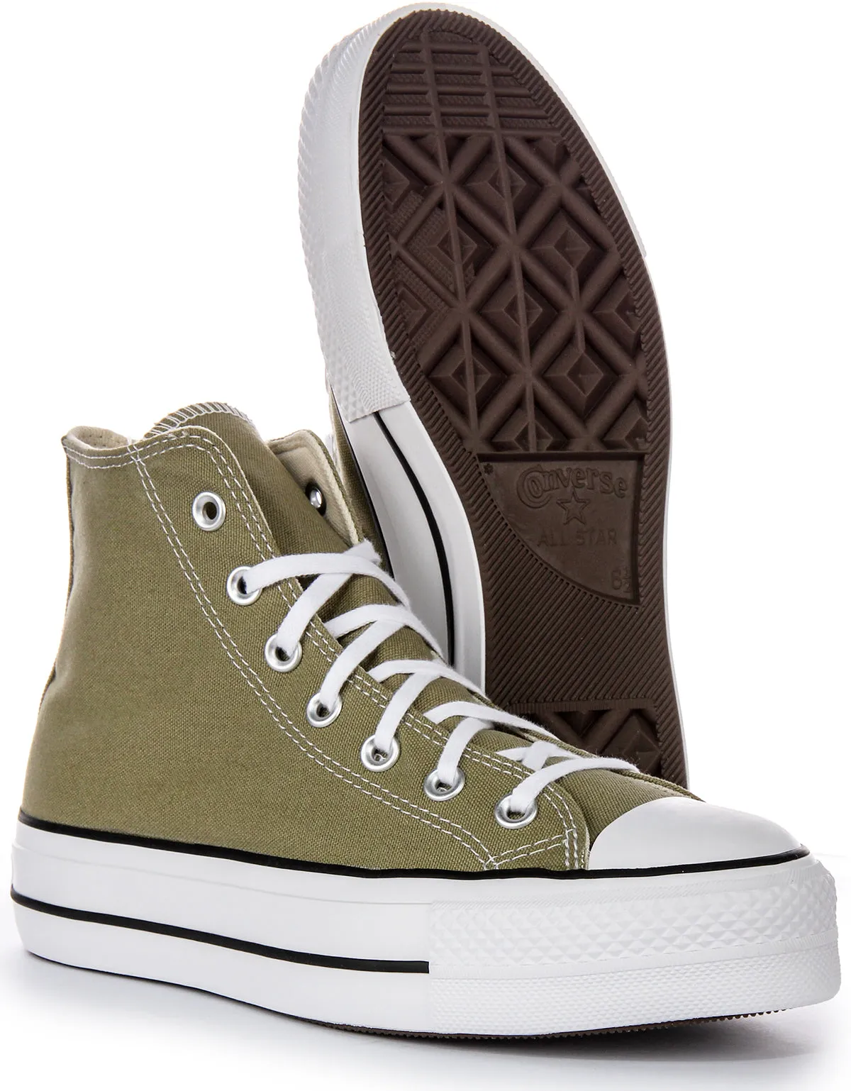 Converse Chuck Taylor All Star A07571C High Top Schuhe in Olivgrün Converse
