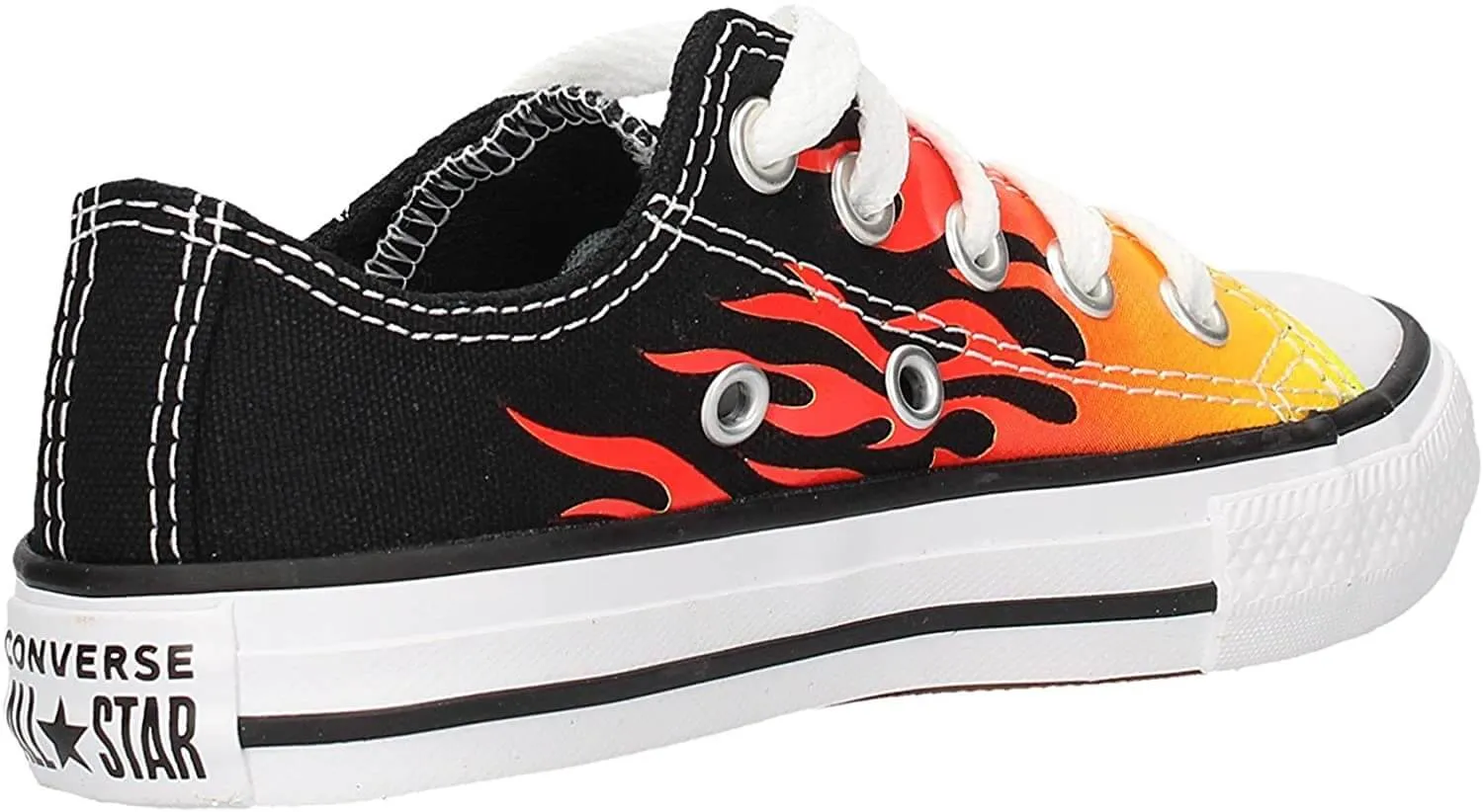 Converse Chuck Taylor All Star OX Kinder Textil-Sneakers Schwarz Niedrig ecco Schuhe