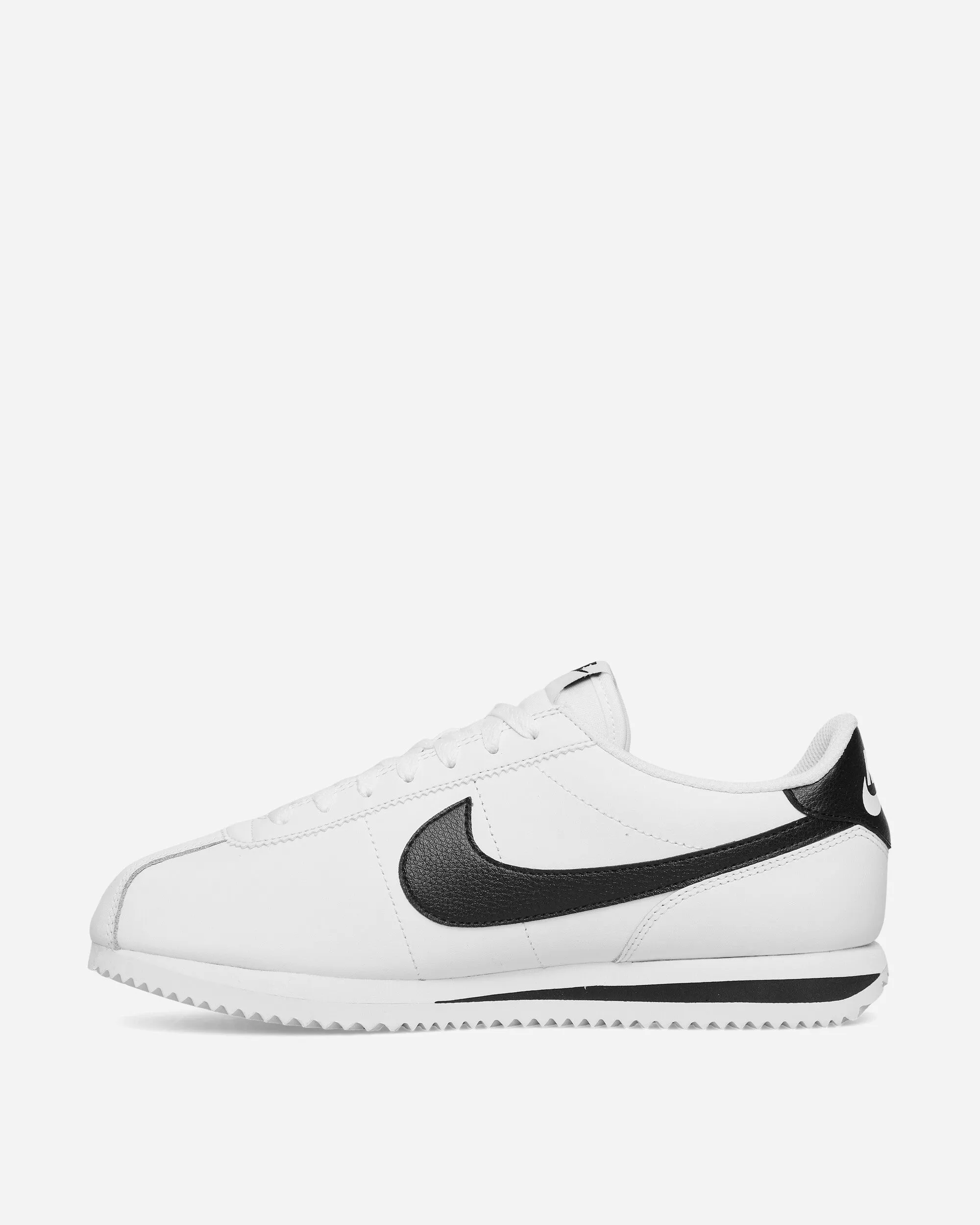Cortez Leder-Sneakers Weiß / Schwarz