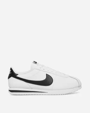 Cortez Leder-Sneakers Weiß / Schwarz