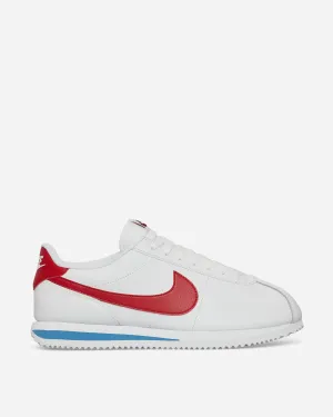 Cortez Leder-Sneakers Weiß / Varsity Rot