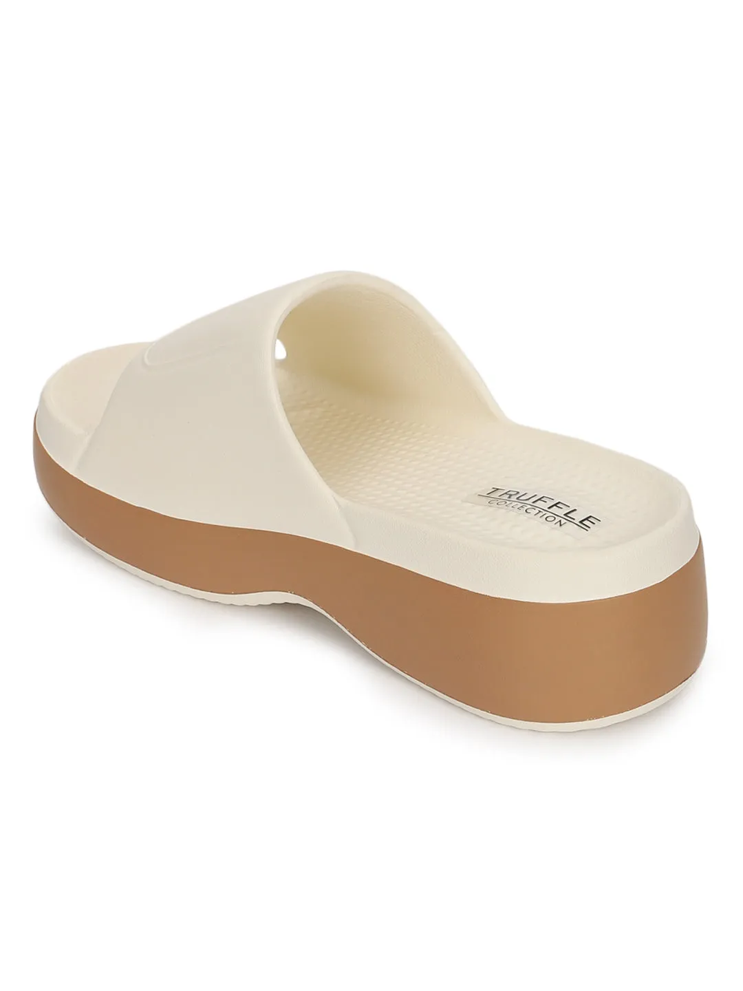Creme Mocha PU Schlupf-Slipper (TC-RS3690-CRMMOC)