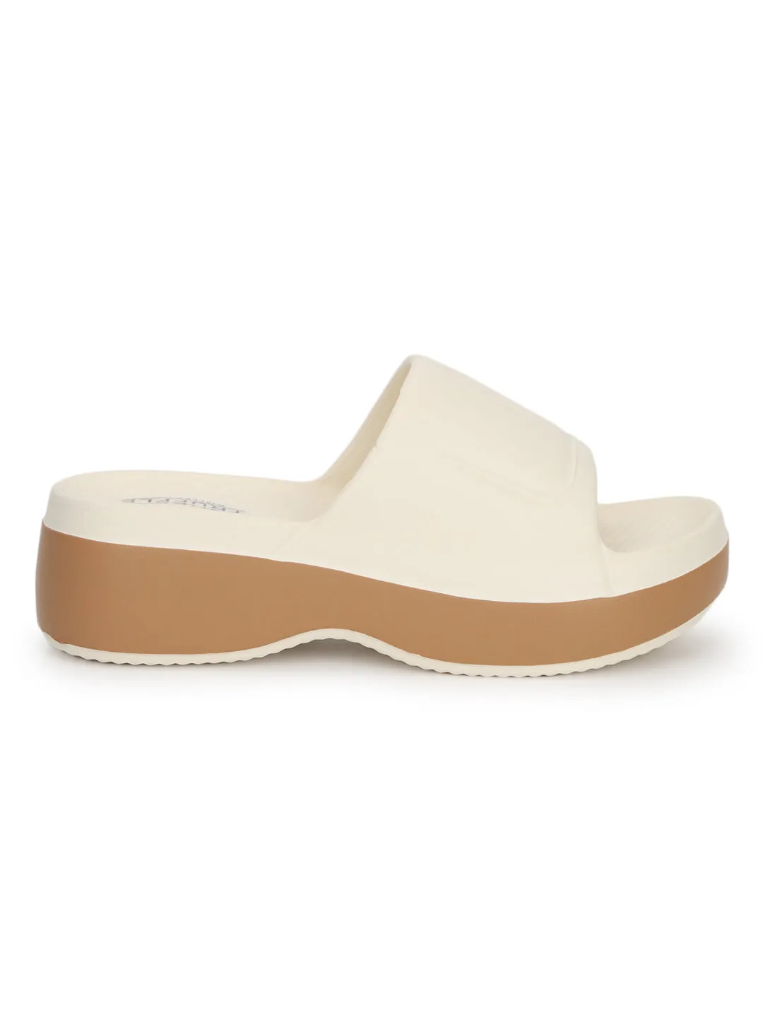 Creme Mocha PU Schlupf-Slipper (TC-RS3690-CRMMOC)
