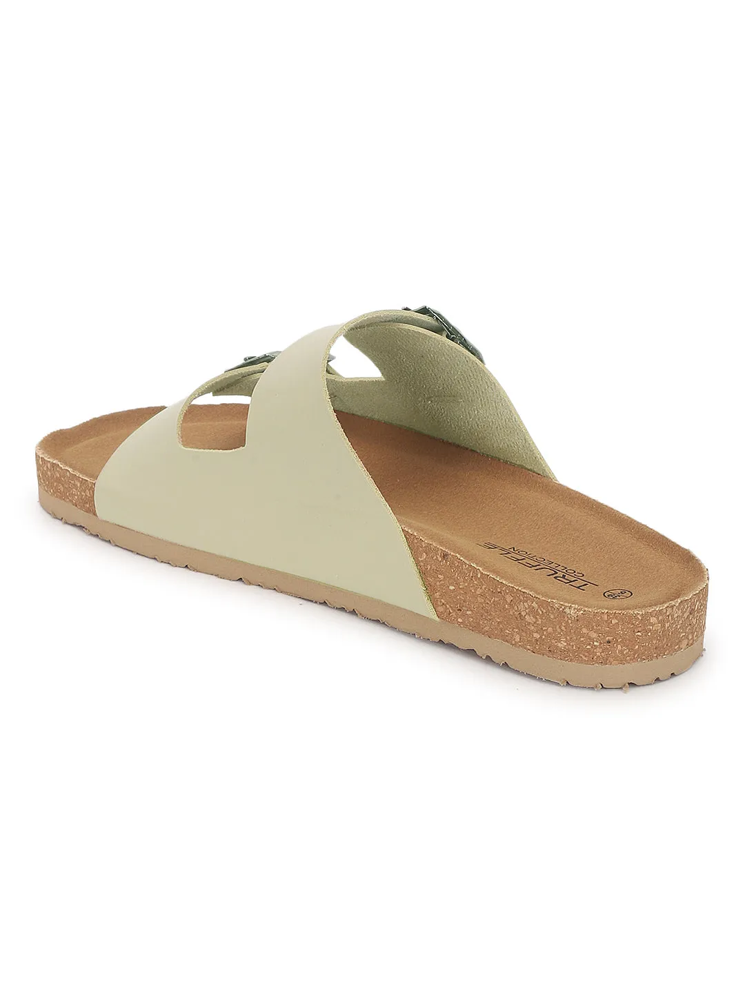 Creme PU Kork-Latex Einlegesohle Flats (TC-070203-CRM)