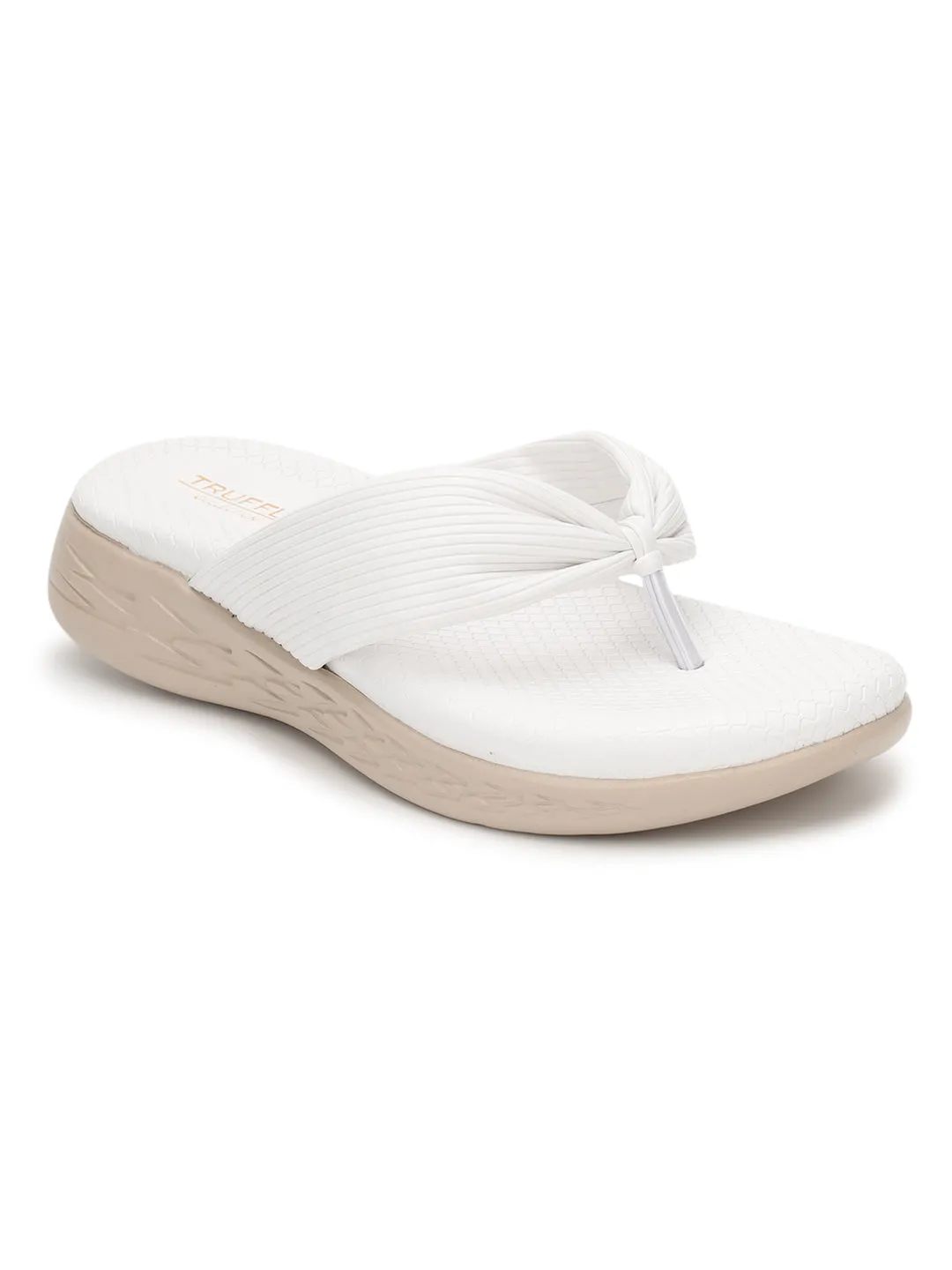 Creme PU Schlupf-Slipper (TC-ST-023-CRM)