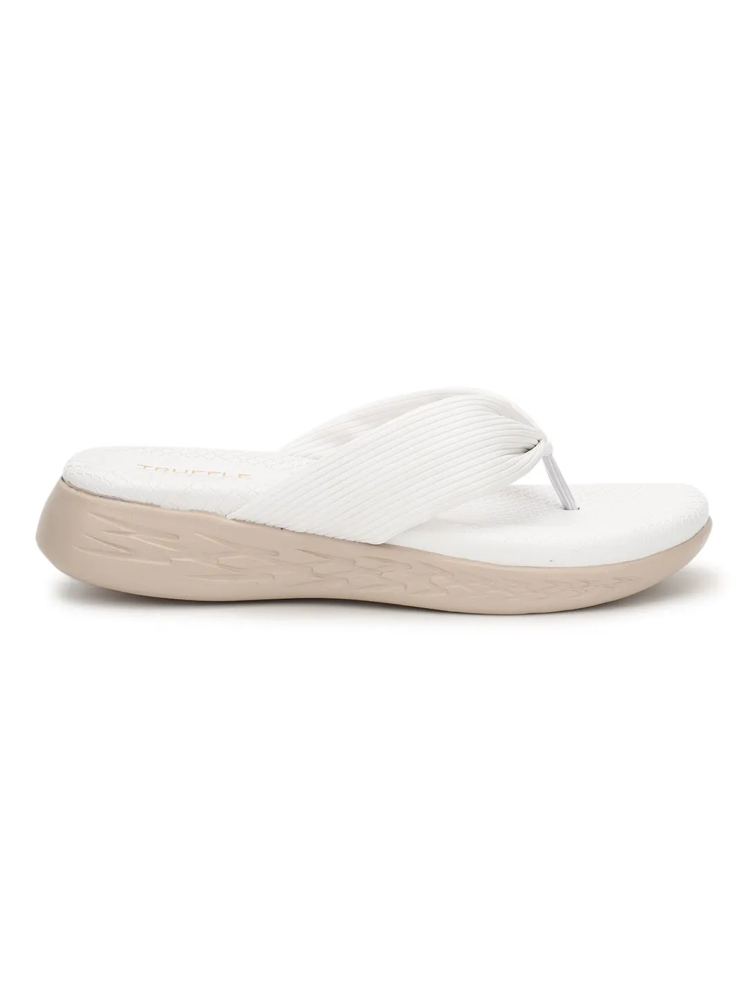 Creme PU Schlupf-Slipper (TC-ST-023-CRM)