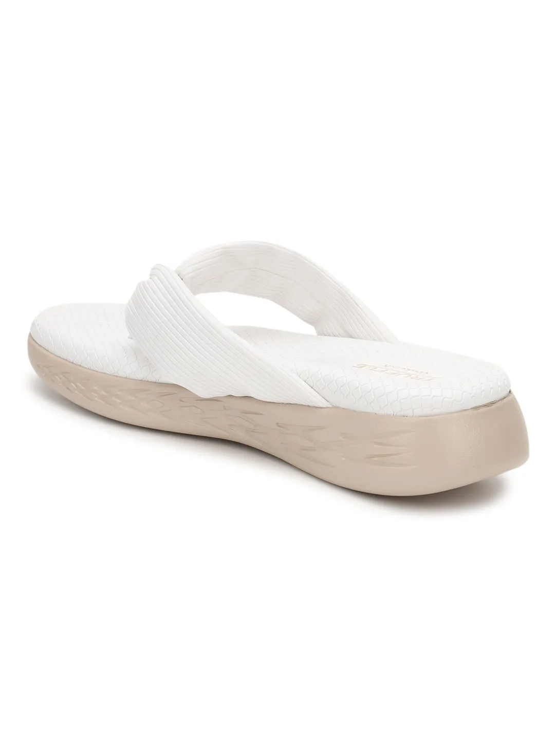 Creme PU Schlupf-Slipper (TC-ST-023-CRM)