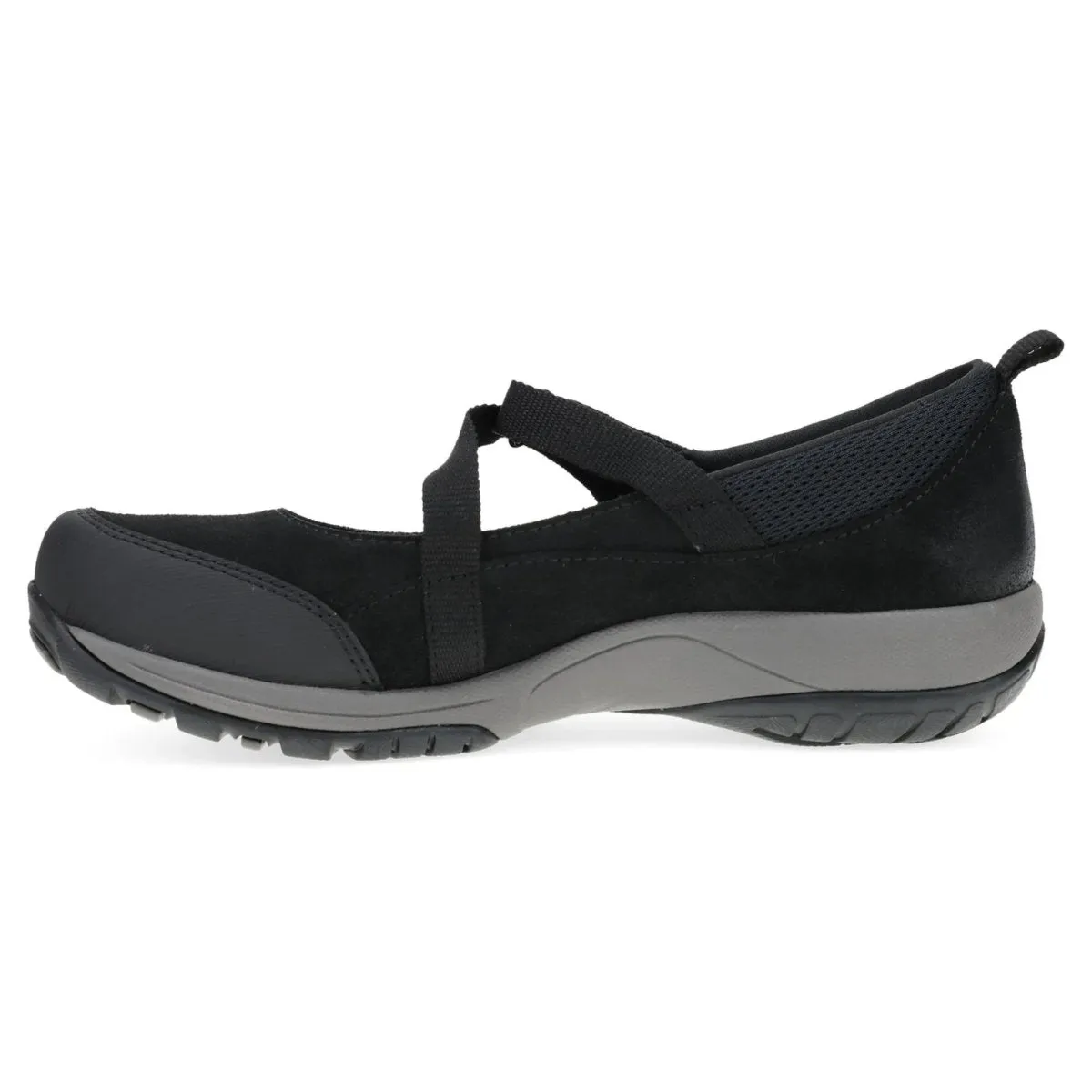 Dansko Damen Primrose Schwarz Gebürstetes Wildleder Mary Jane