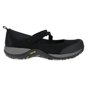 Dansko Damen Primrose Schwarz Gebürstetes Wildleder Mary Jane