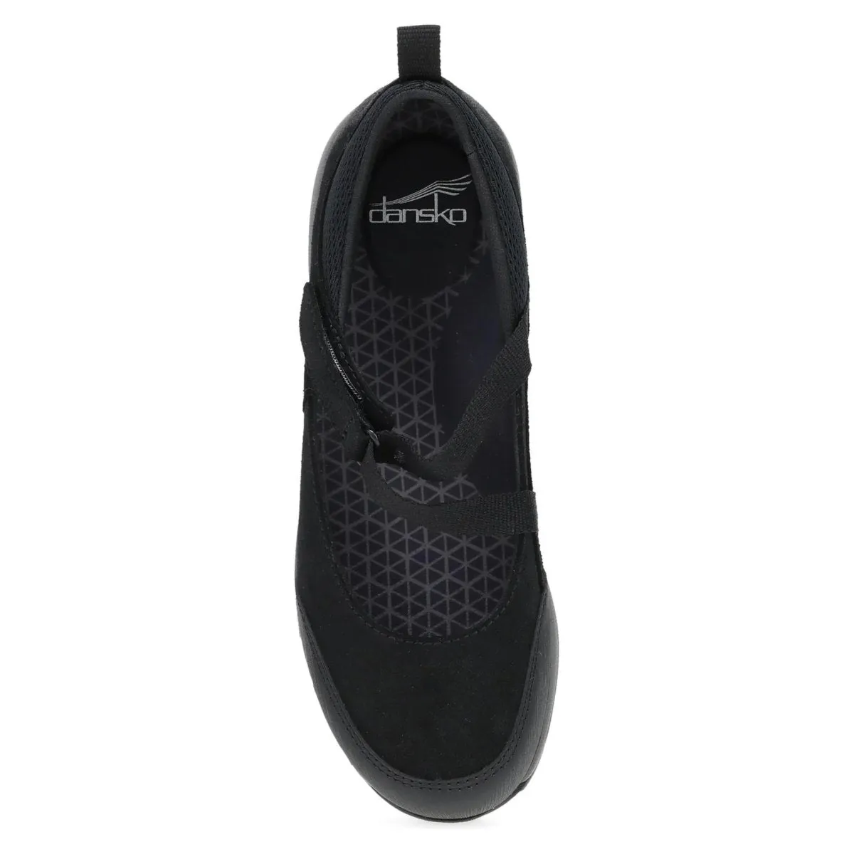 Dansko Damen Primrose Schwarz Gebürstetes Wildleder Mary Jane