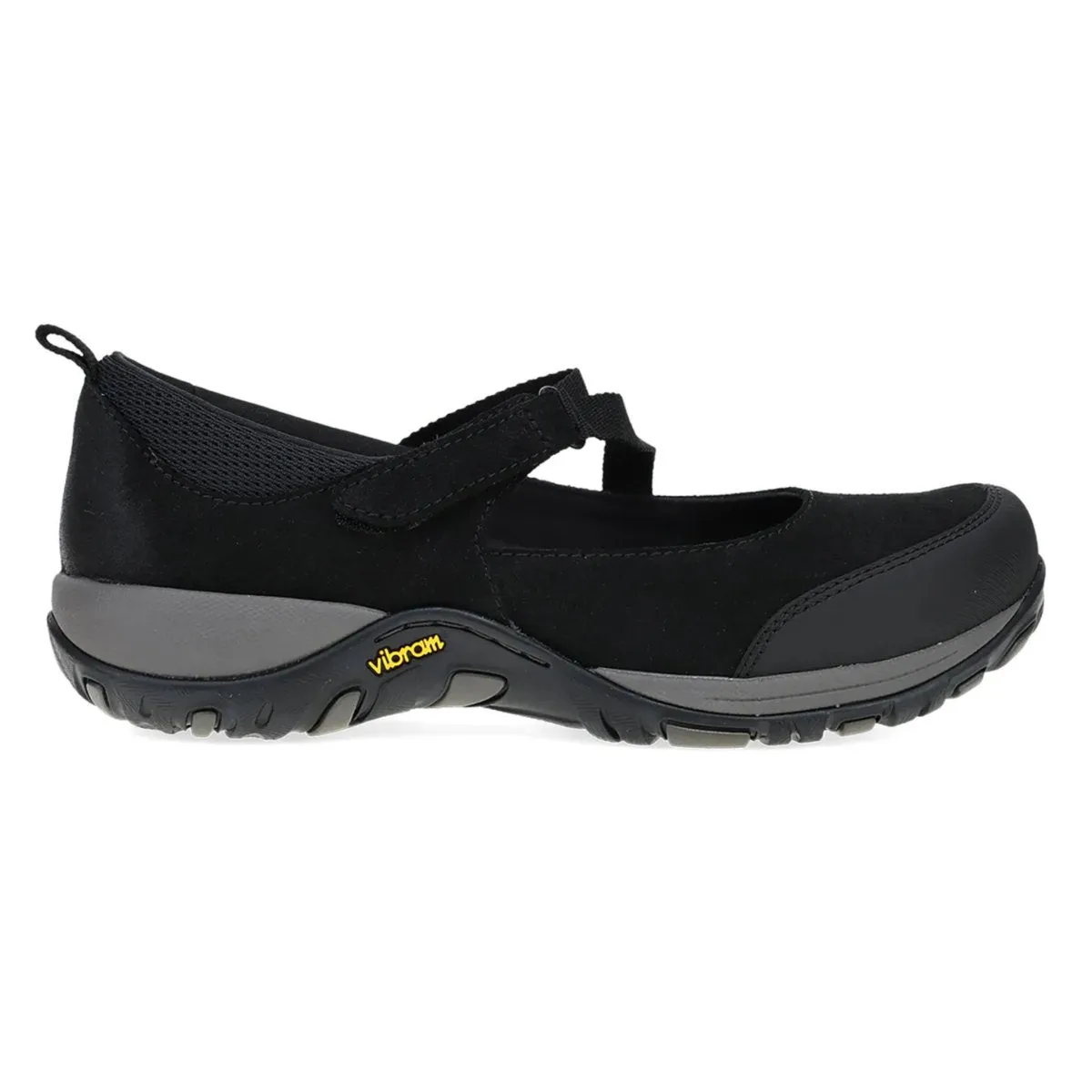 Dansko Damen Primrose Schwarz Gebürstetes Wildleder Mary Jane