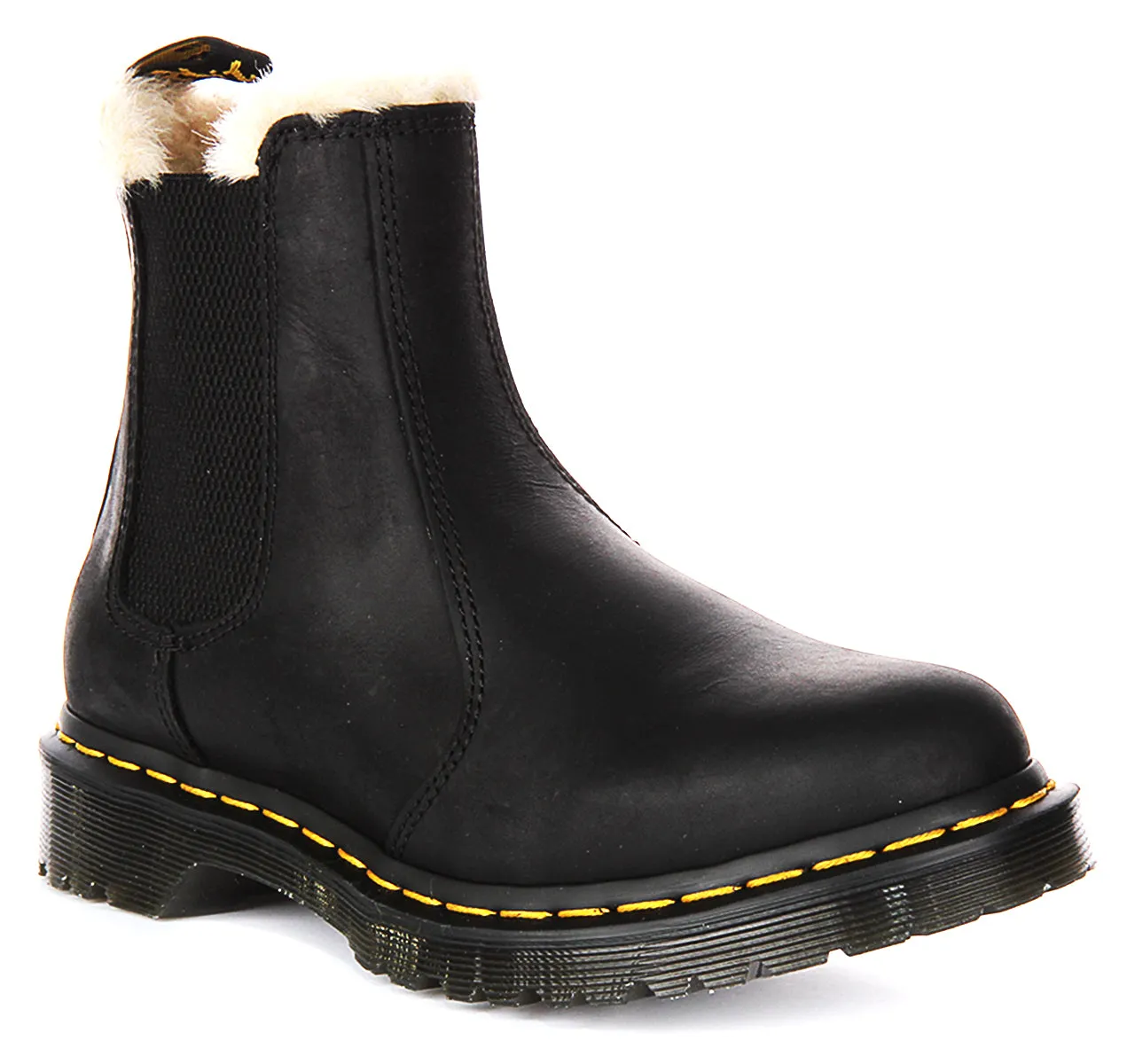 Dr. Martens 2976 Leonore Schuhe mit schwarzem Pelzfutter