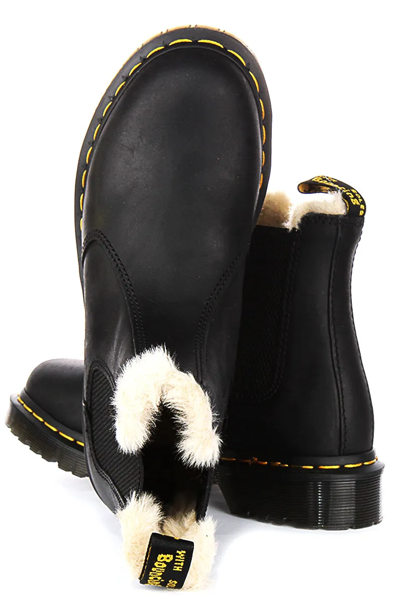 Dr. Martens 2976 Leonore Schuhe mit schwarzem Pelzfutter