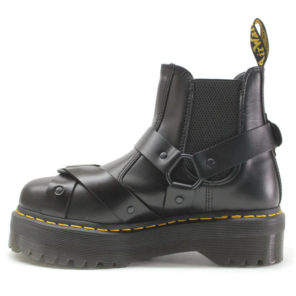 Dr. Martens 2976 Quad Harness Paris Leder Unisex Chelsea Plateau-Stiefel