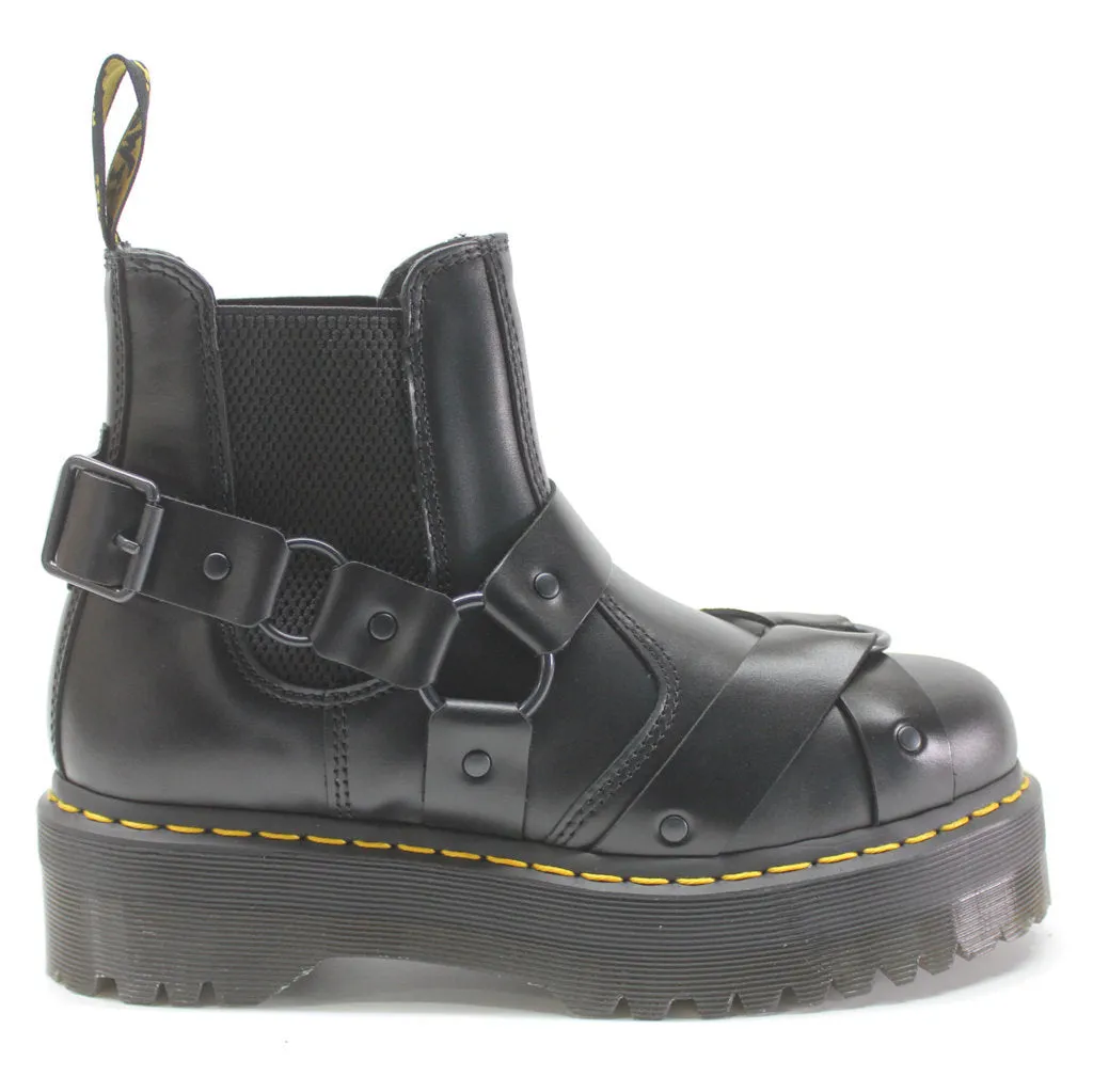 Dr. Martens 2976 Quad Harness Paris Leder Unisex Chelsea Plateau-Stiefel