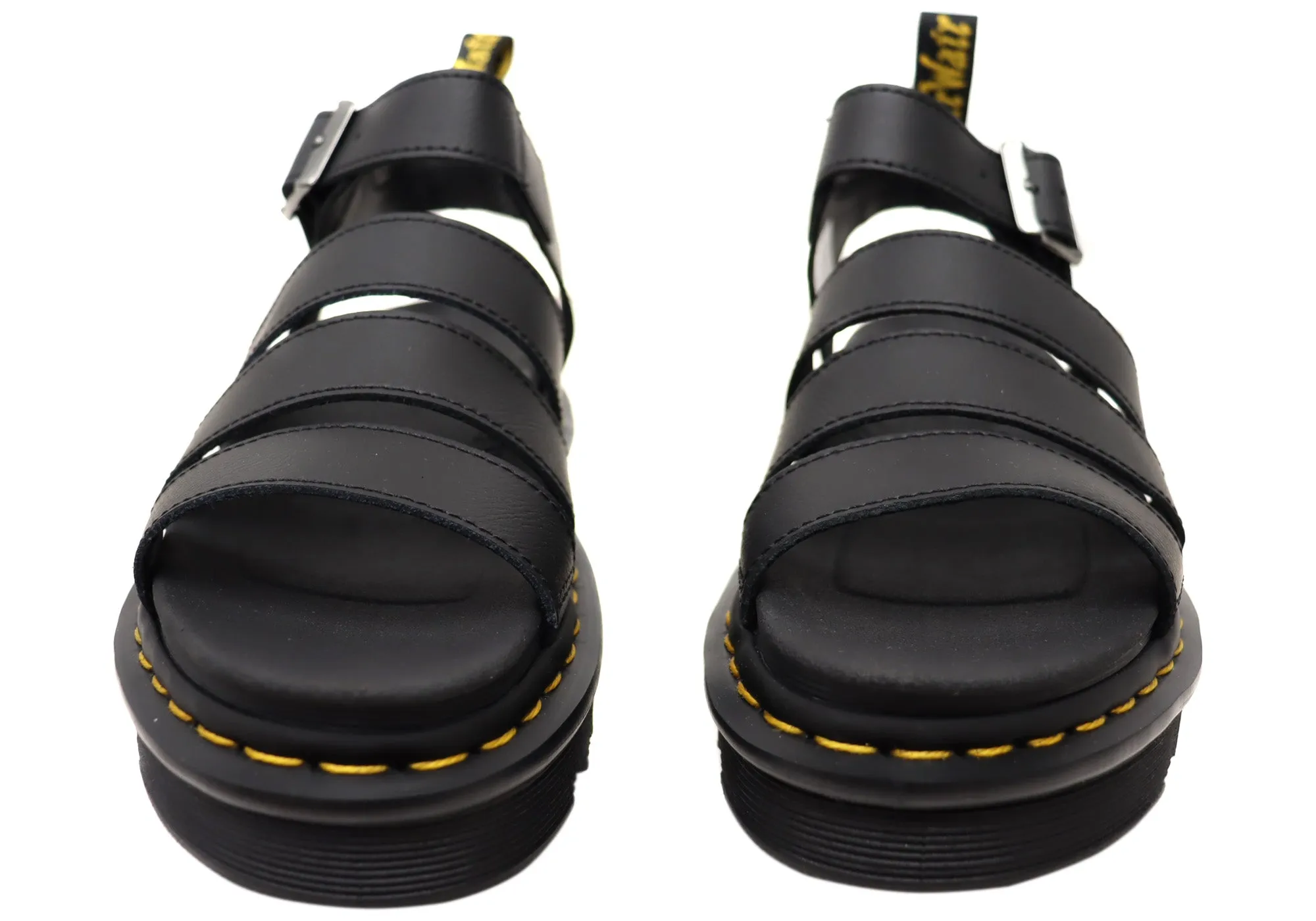 Dr. Martens Blaire Athena Damen Leder Mode Sandalen Dr. Martens Schuhe
