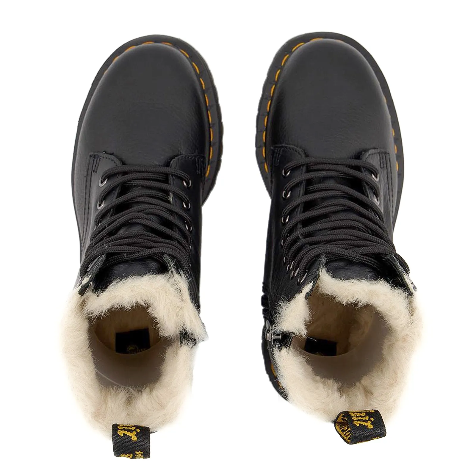 Dr. Martens Jadon Fl Pisa Leder Unisex Knöchel Plateau Stiefel
