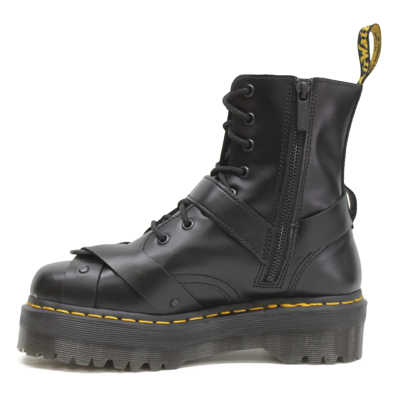 Dr. Martens Jadon Harness Paris Leder Unisex Knöchel Plateau Stiefel