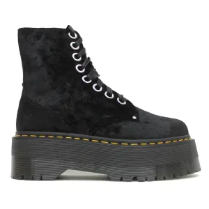 Dr. Martens Vegan Jadon Max Crushed Velvet Damen Stiefeletten mit Plateauabsatz