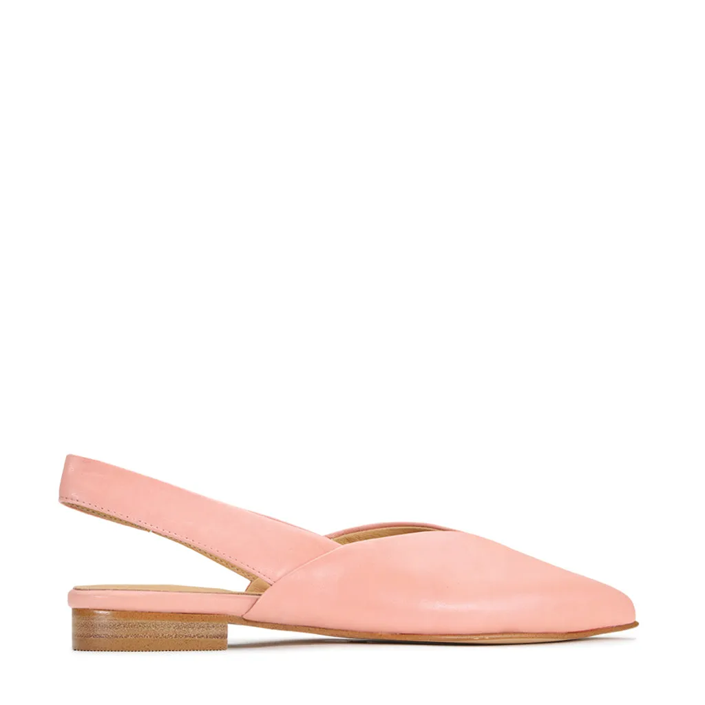 EMIRA SLING-BACK LEDERBALLERINAS